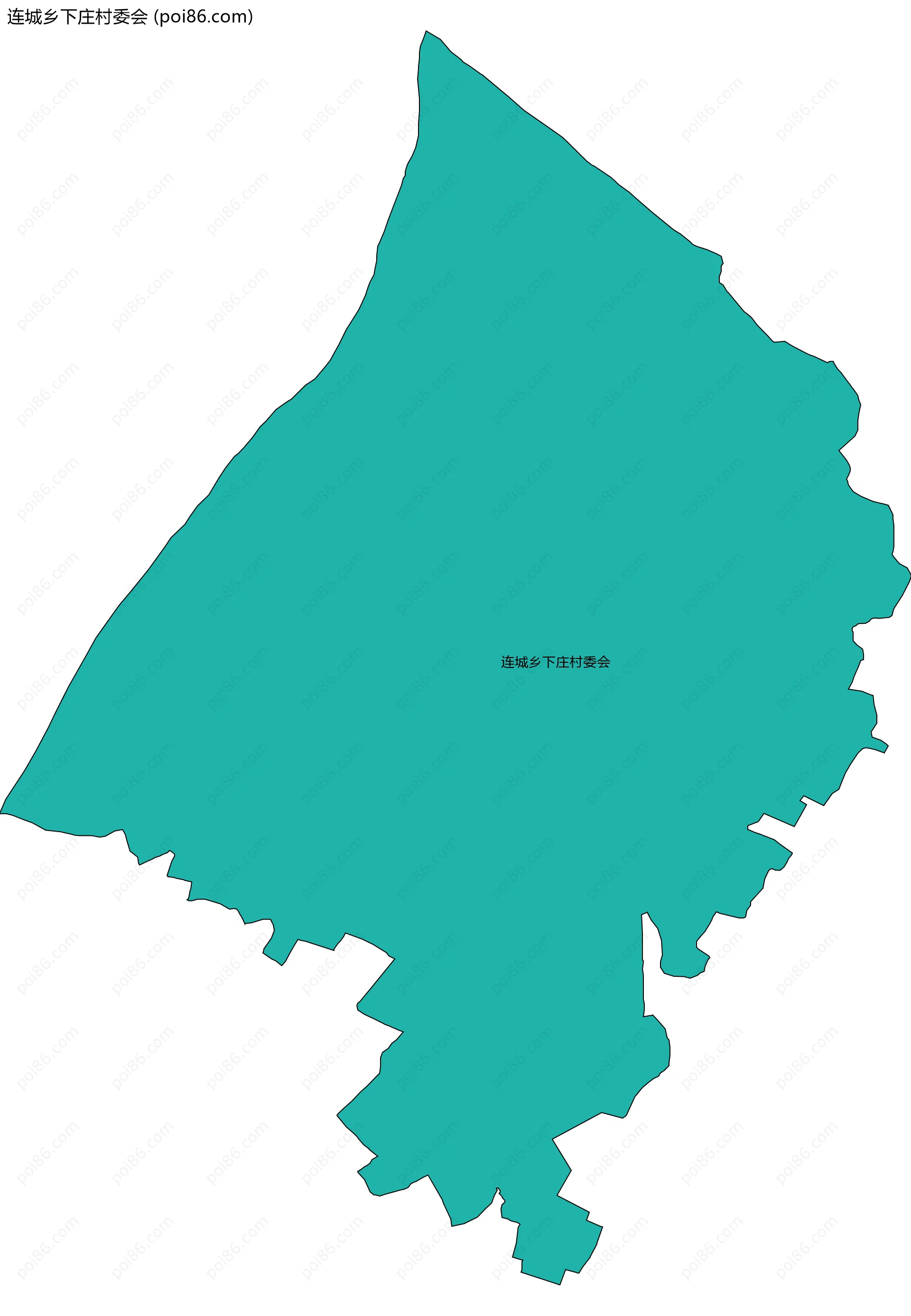连城乡下庄村委会边界地图