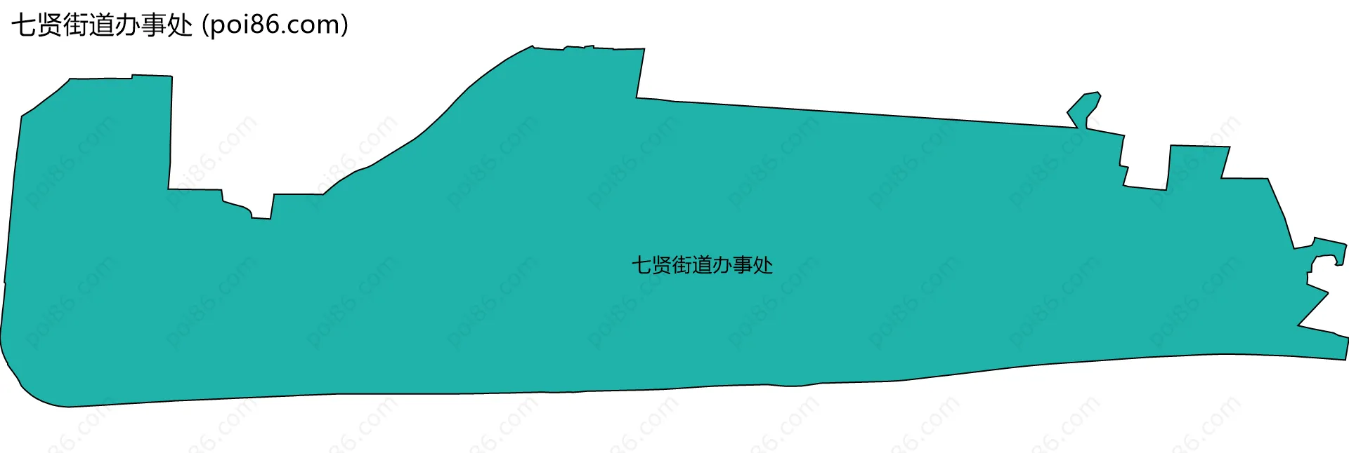 七贤街道办事处边界地图