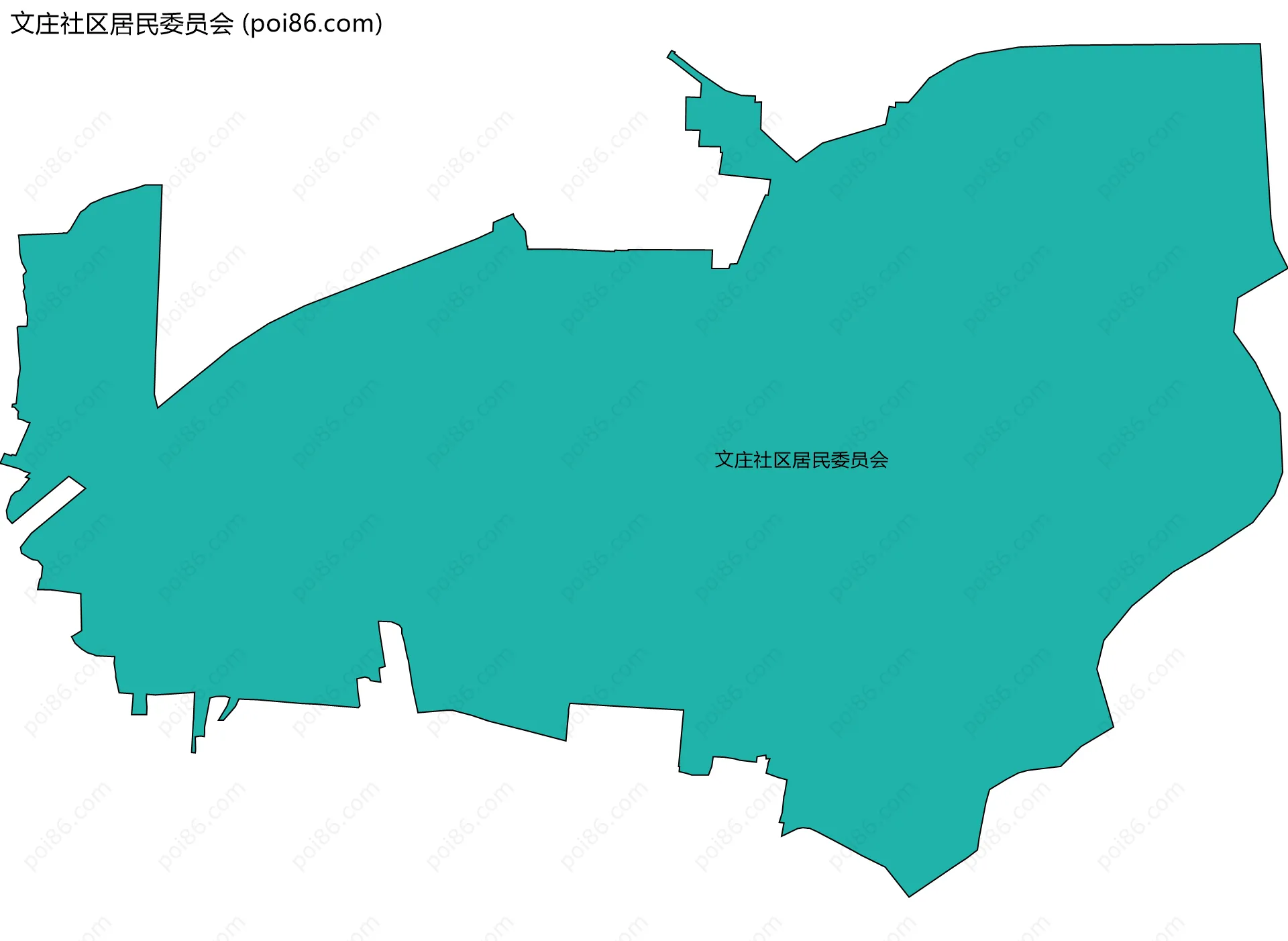 文庄社区居民委员会边界地图
