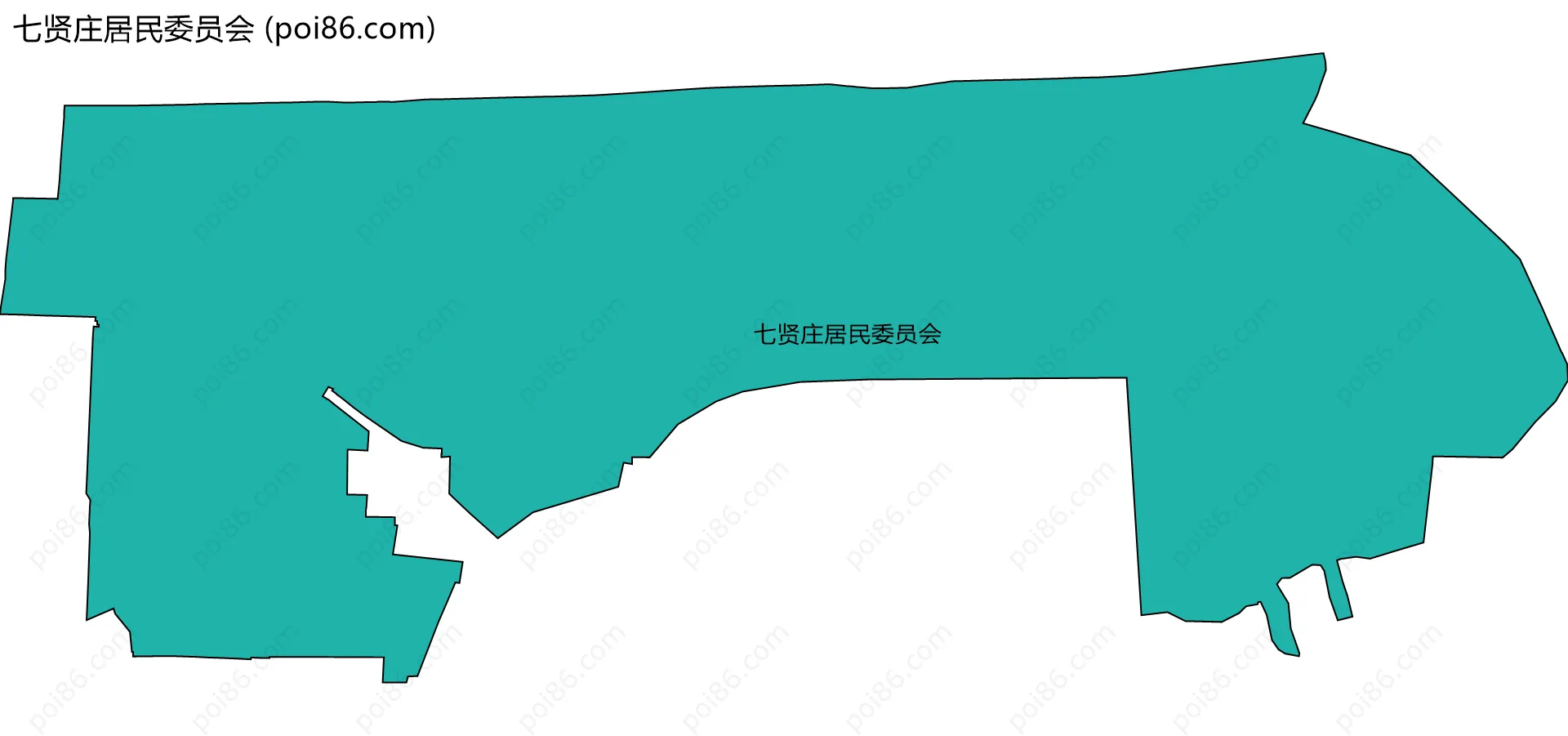 七贤庄居民委员会边界地图