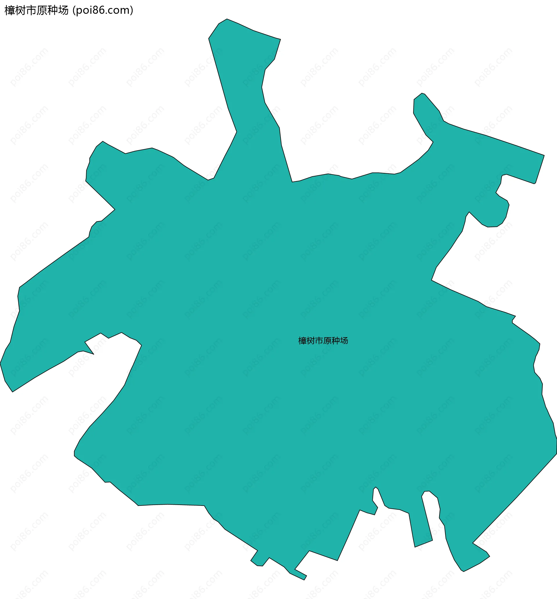 樟树市原种场边界地图