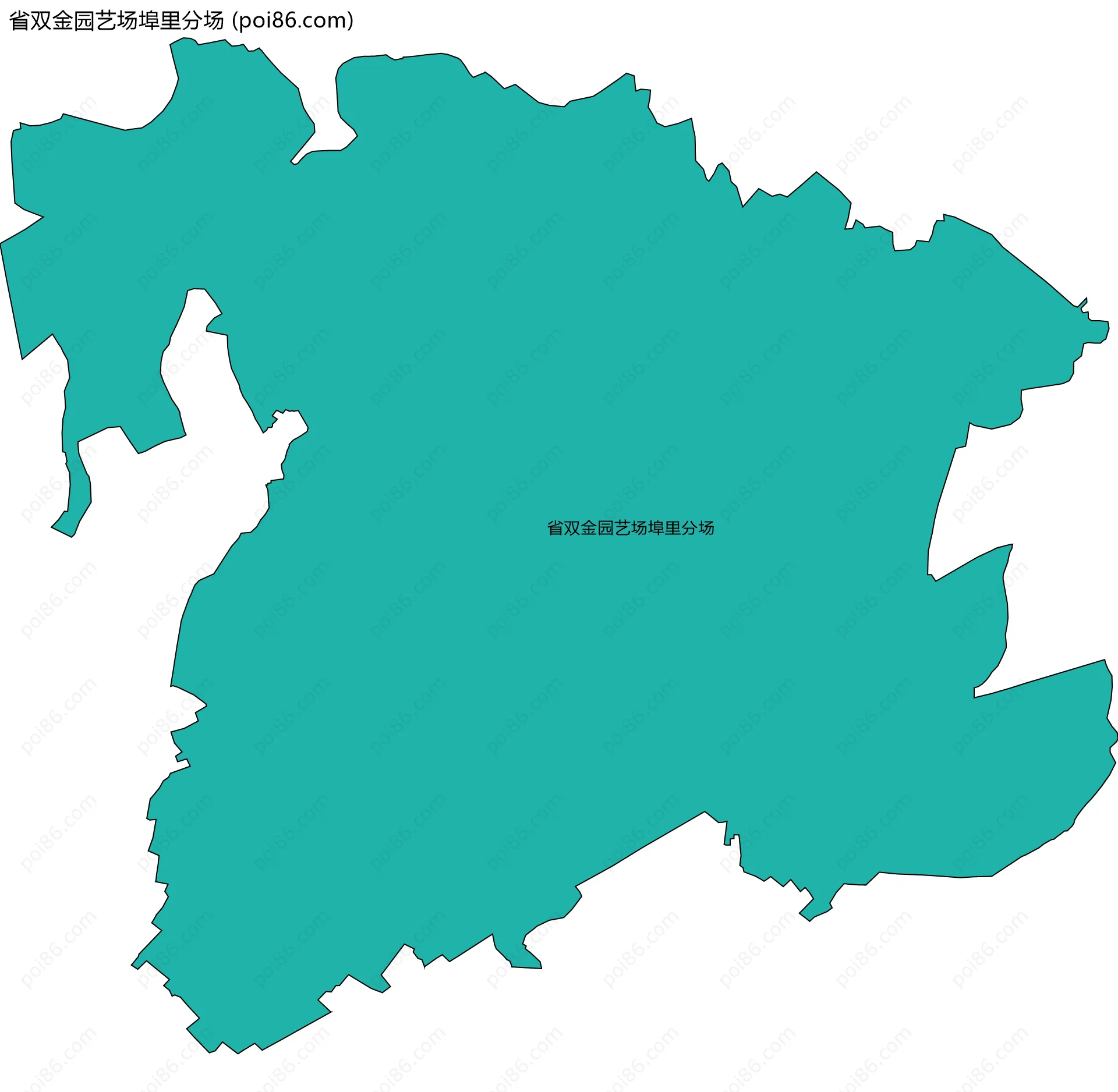 省双金园艺场埠里分场边界地图