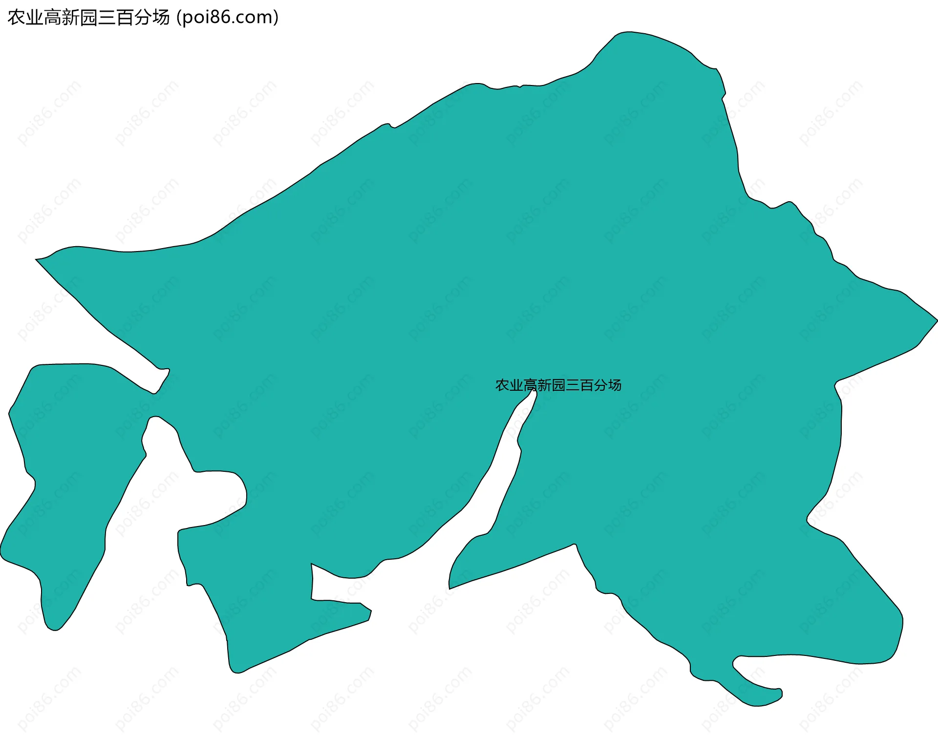 农业高新园三百分场边界地图