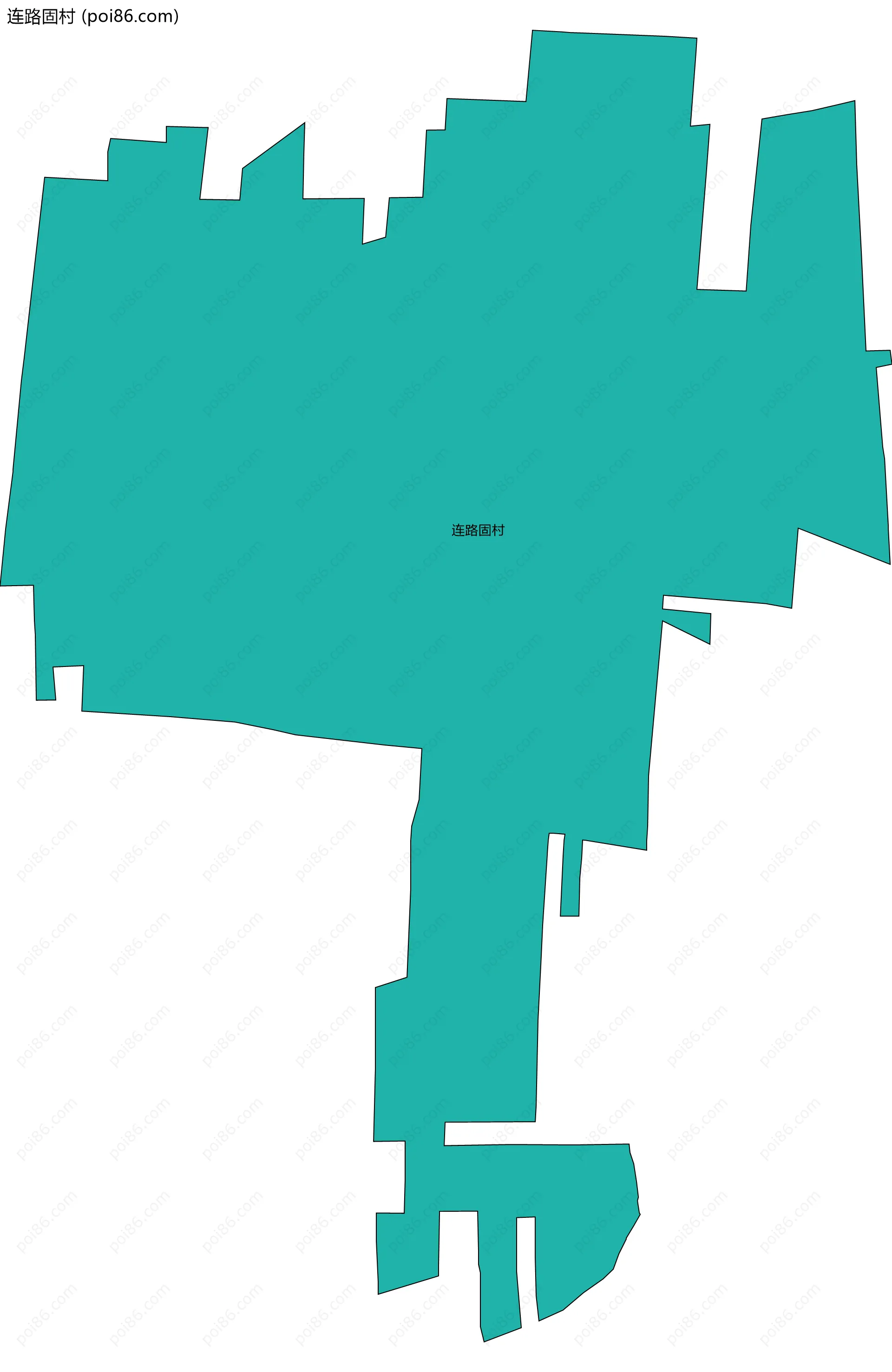 连路固村边界地图