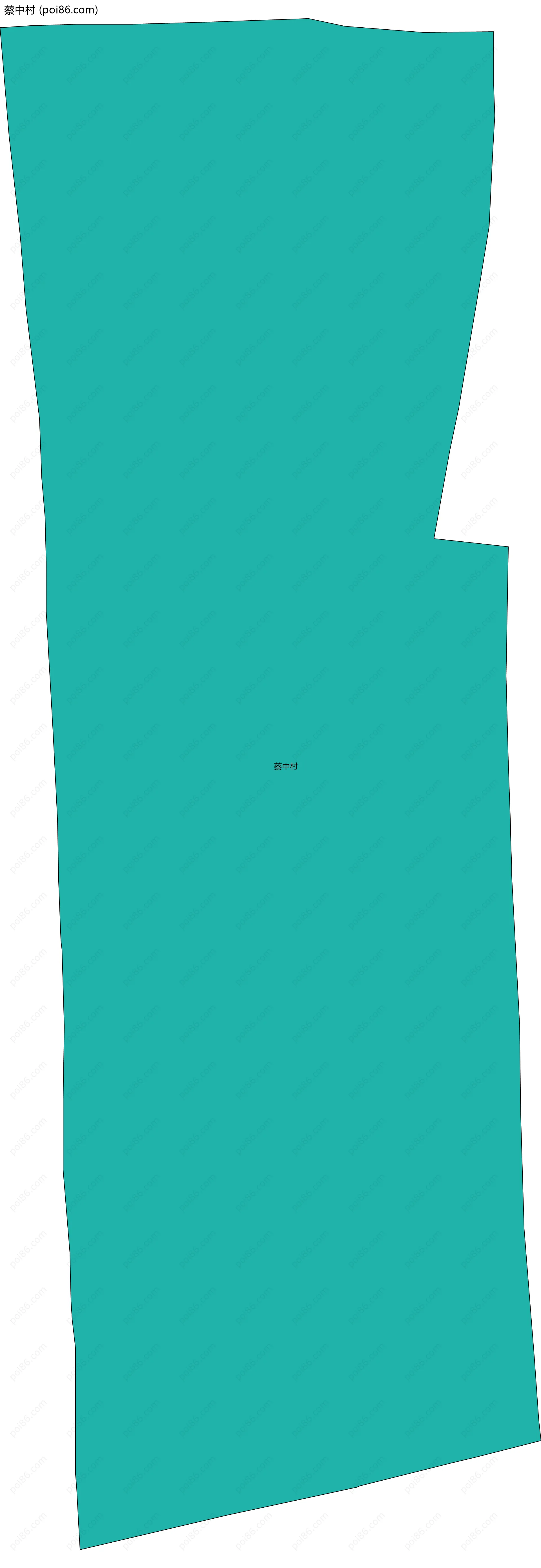 蔡中村边界地图