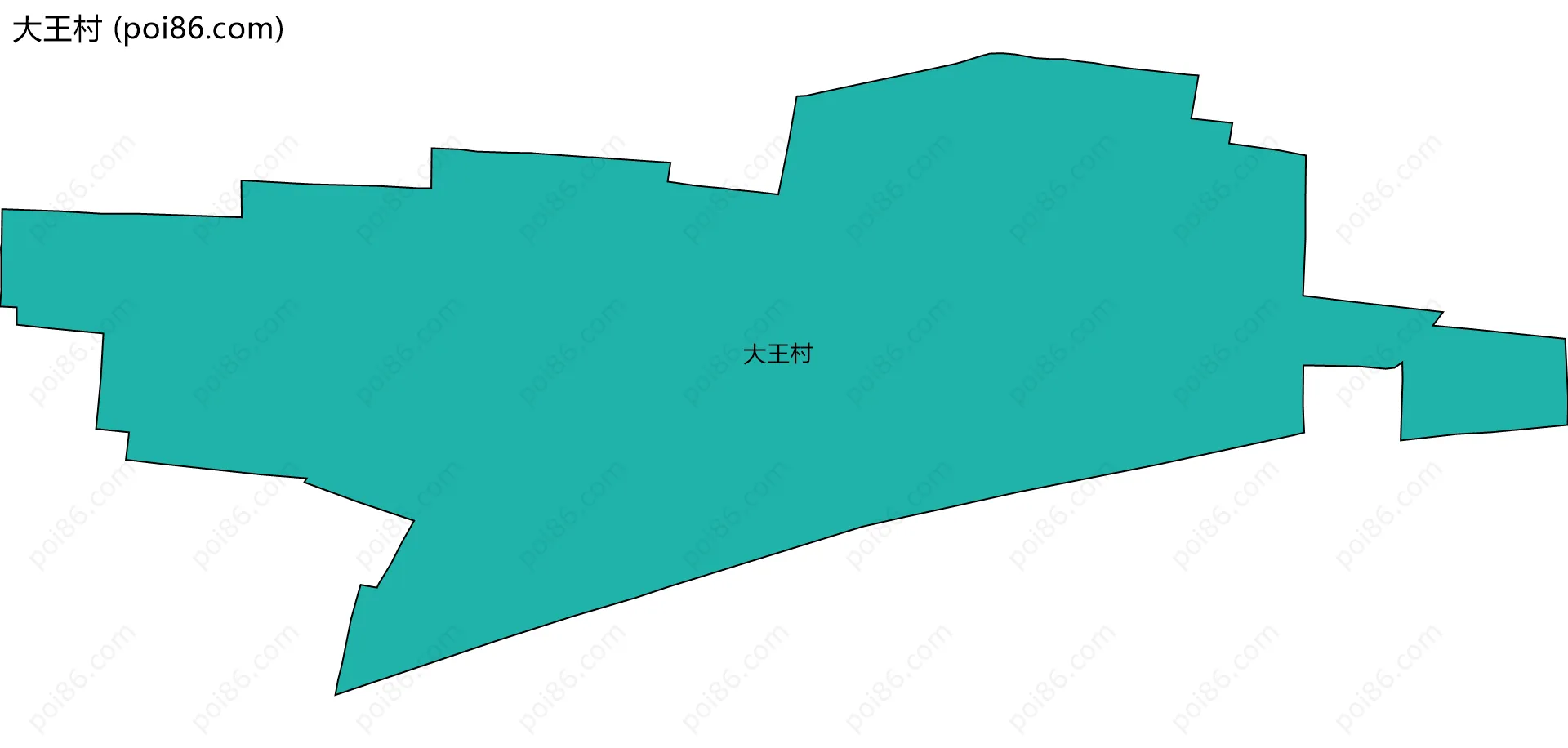 大王村边界地图