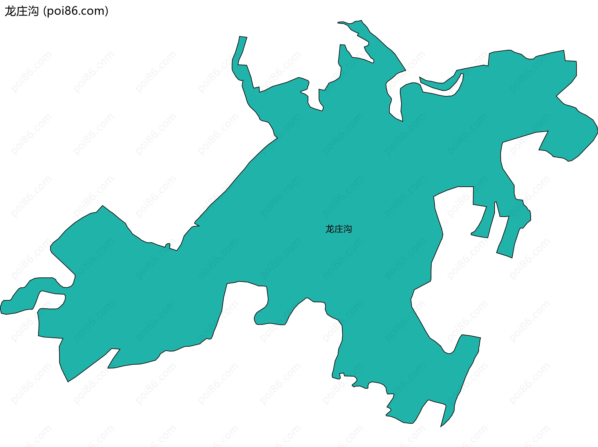 龙庄沟边界地图