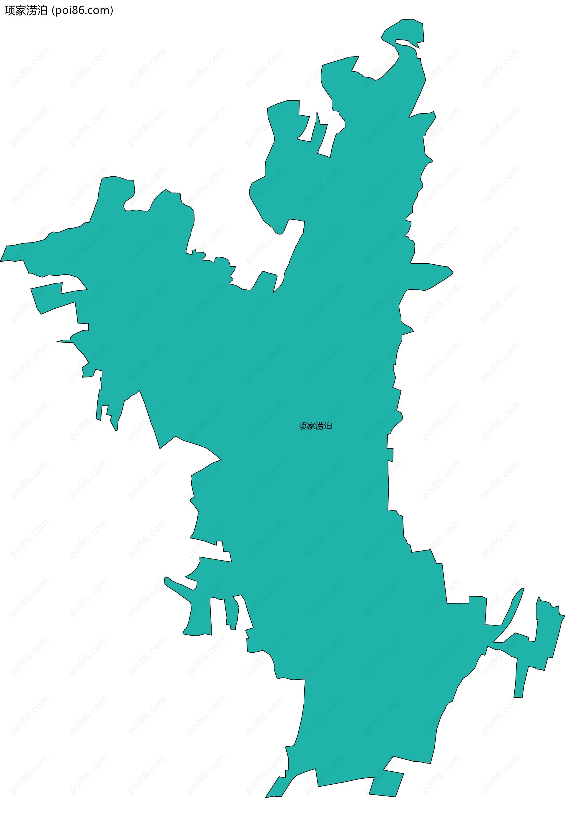 项家涝泊边界地图