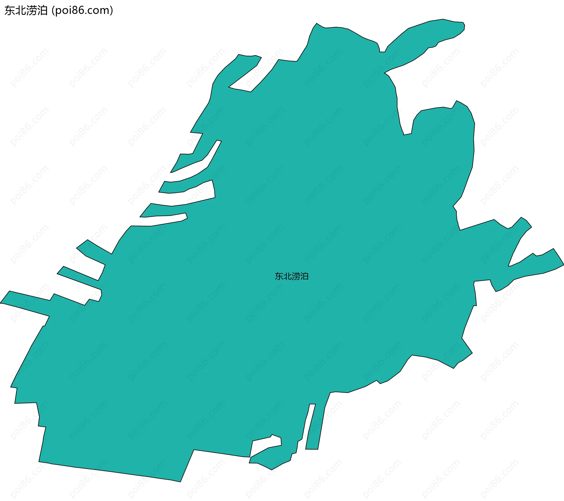 东北涝泊边界地图