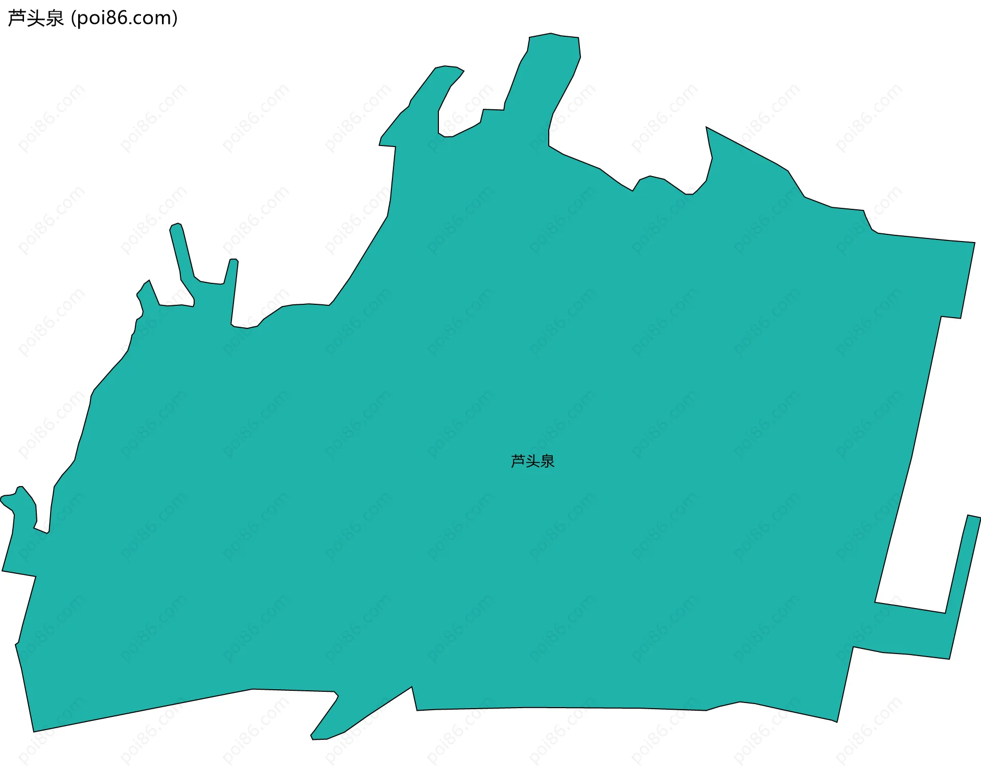 芦头泉边界地图