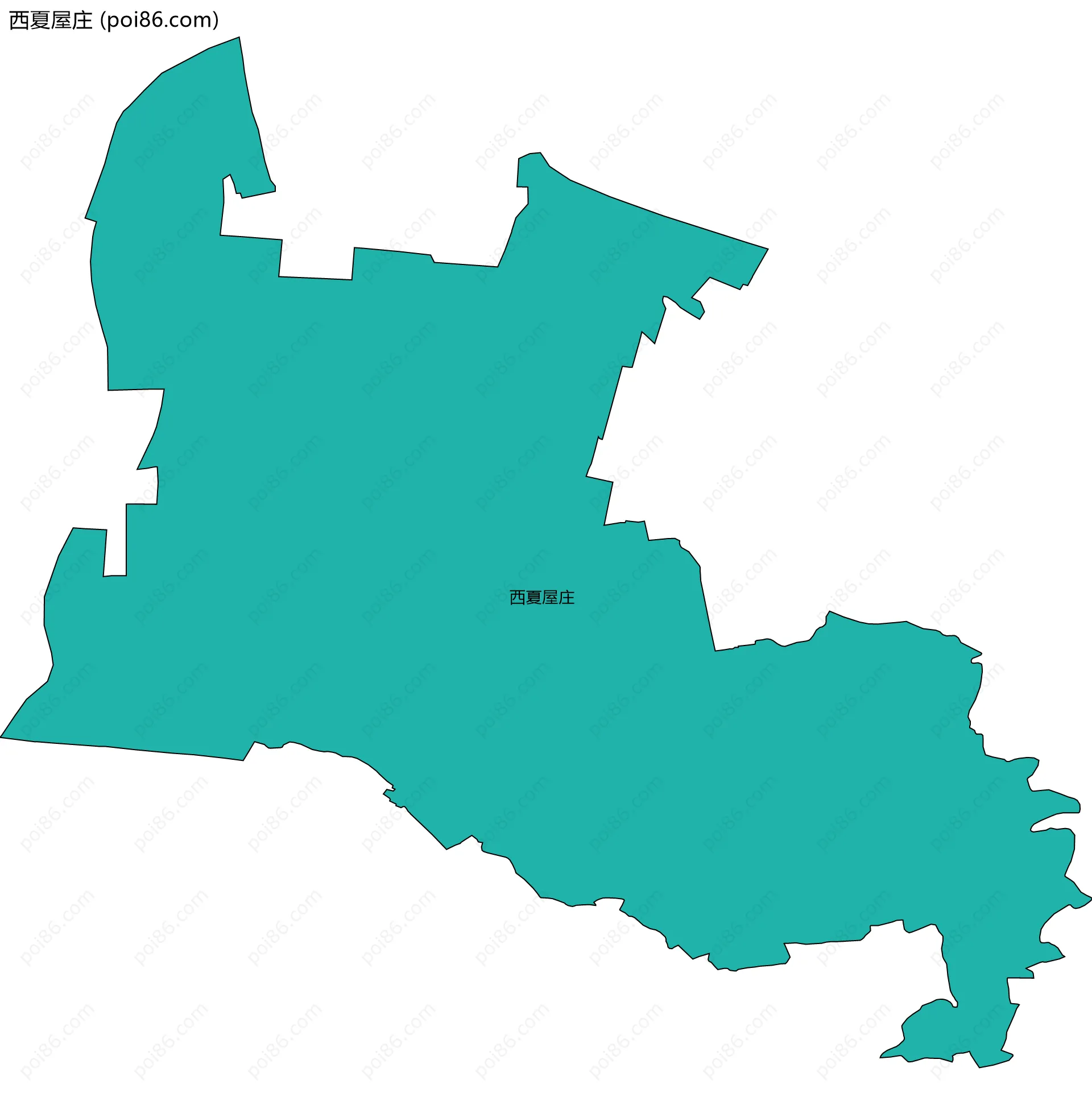 西夏屋庄边界地图