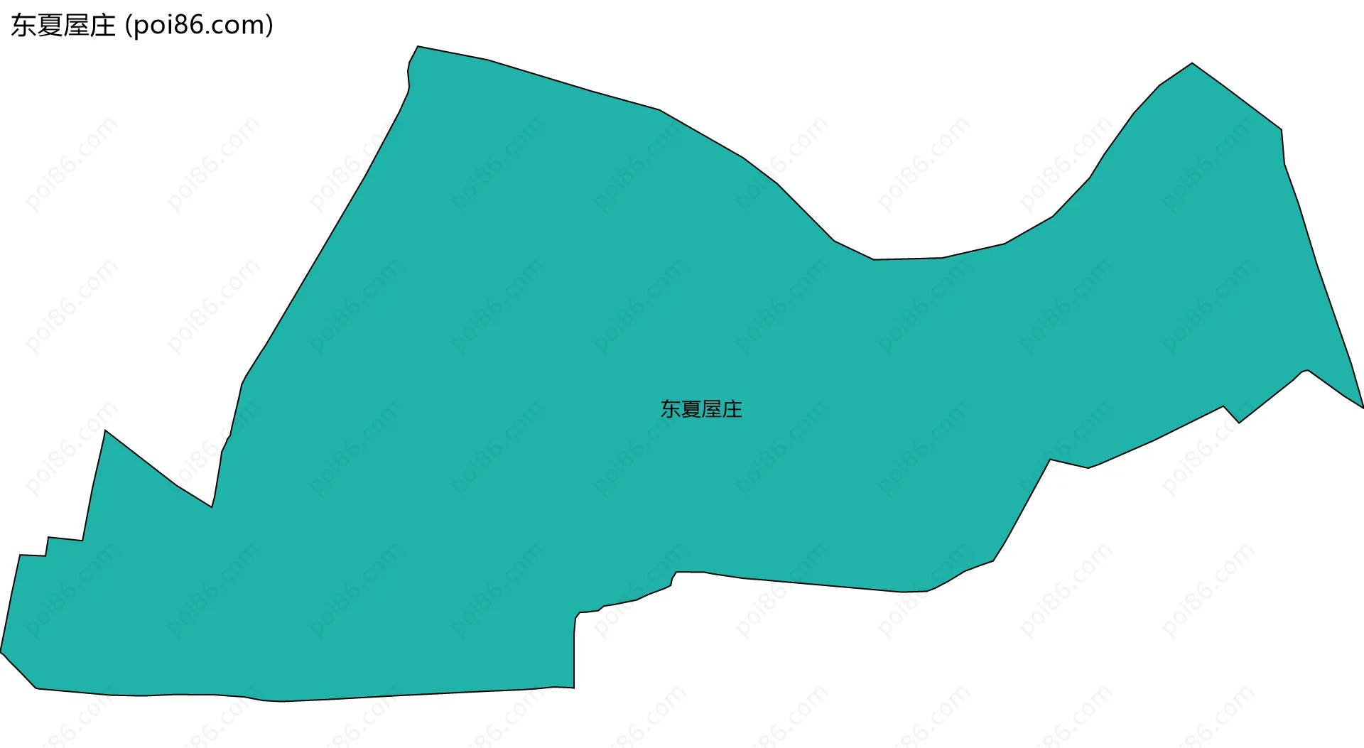 东夏屋庄边界地图