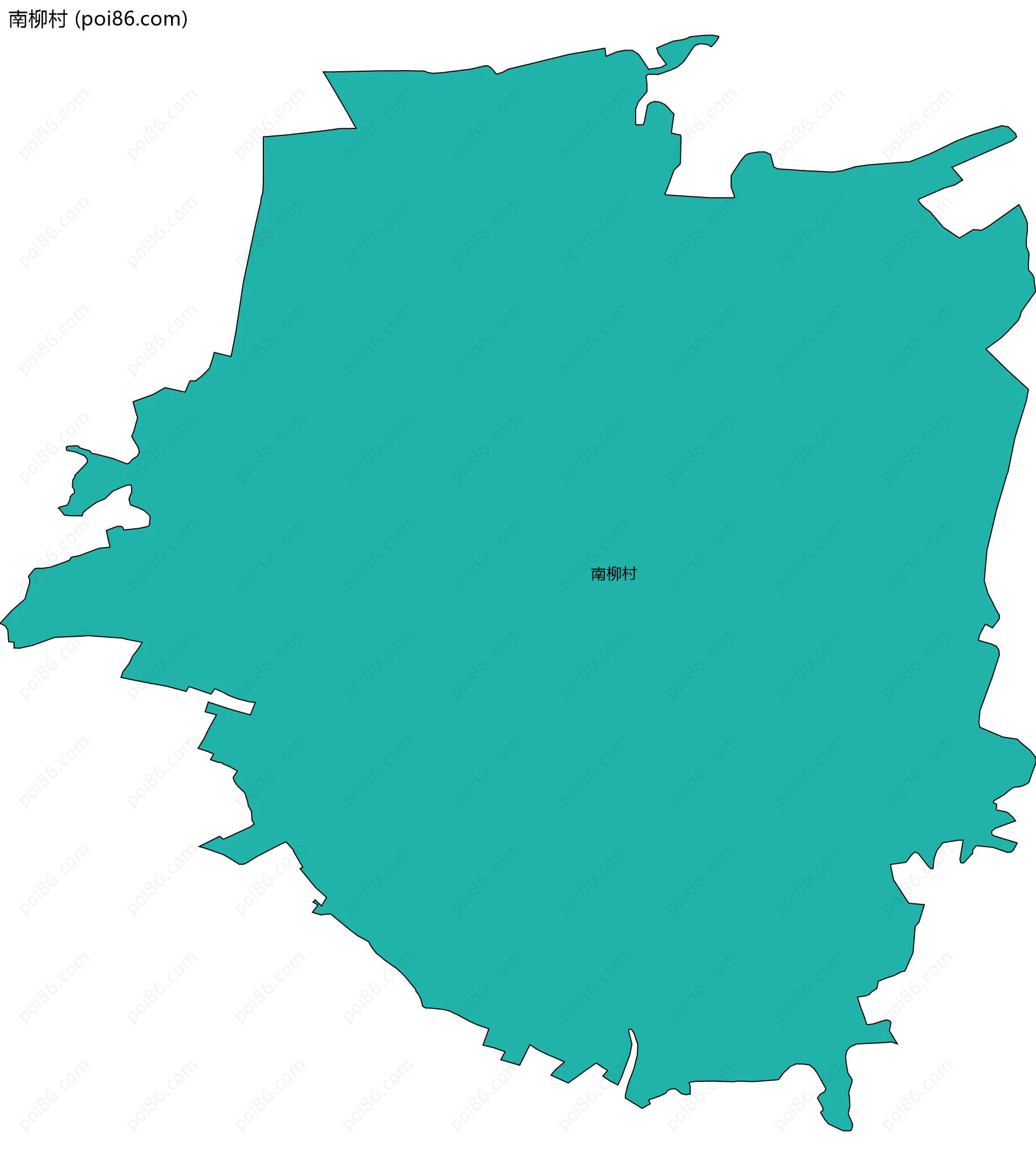 南柳村边界地图