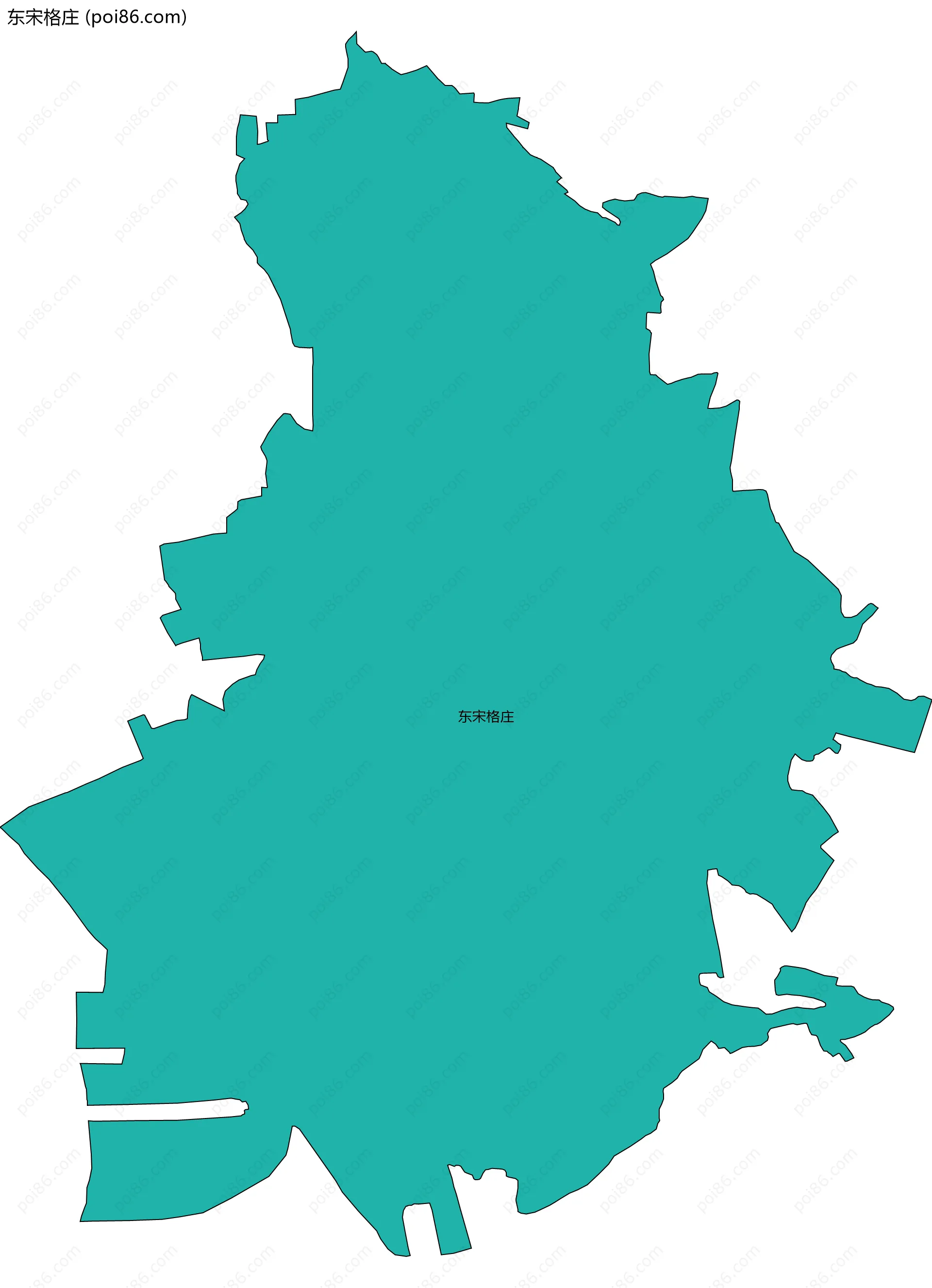 东宋格庄边界地图