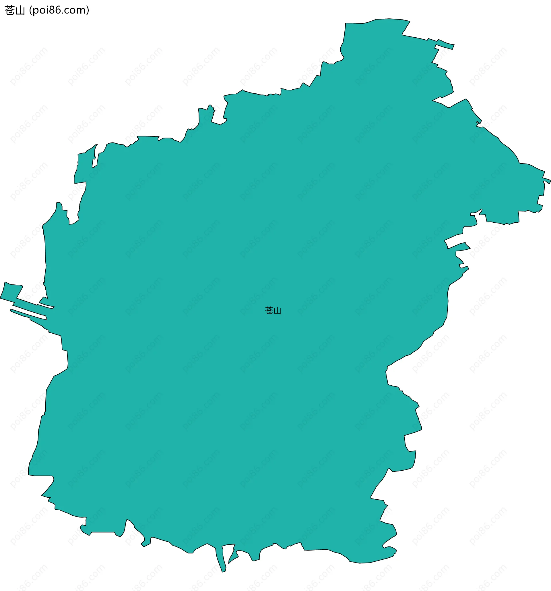 苍山边界地图