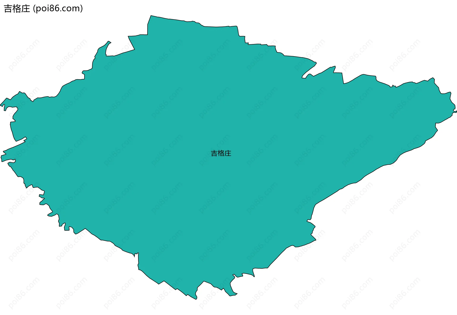 吉格庄边界地图