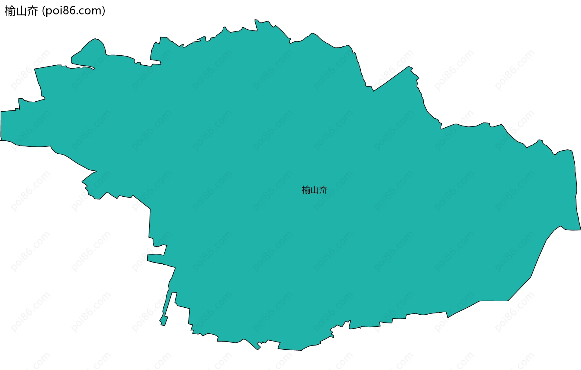 榆山夼边界地图