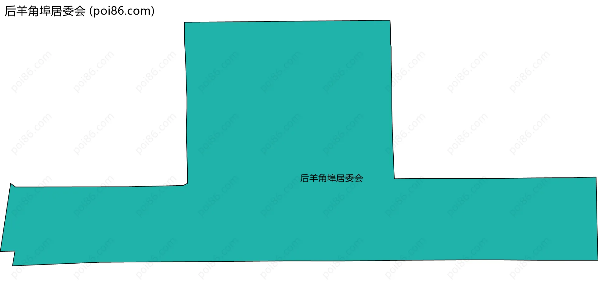 后羊角埠居委会边界地图