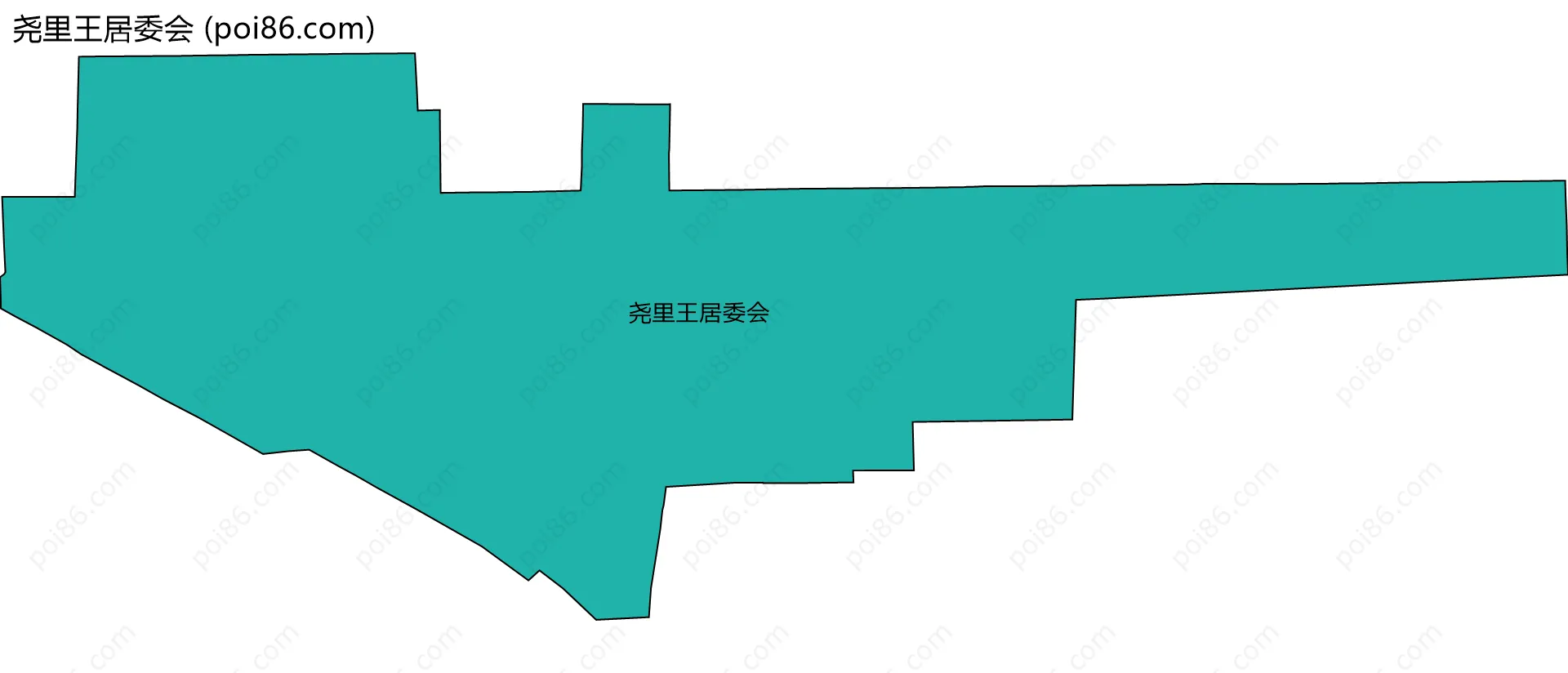 尧里王居委会边界地图