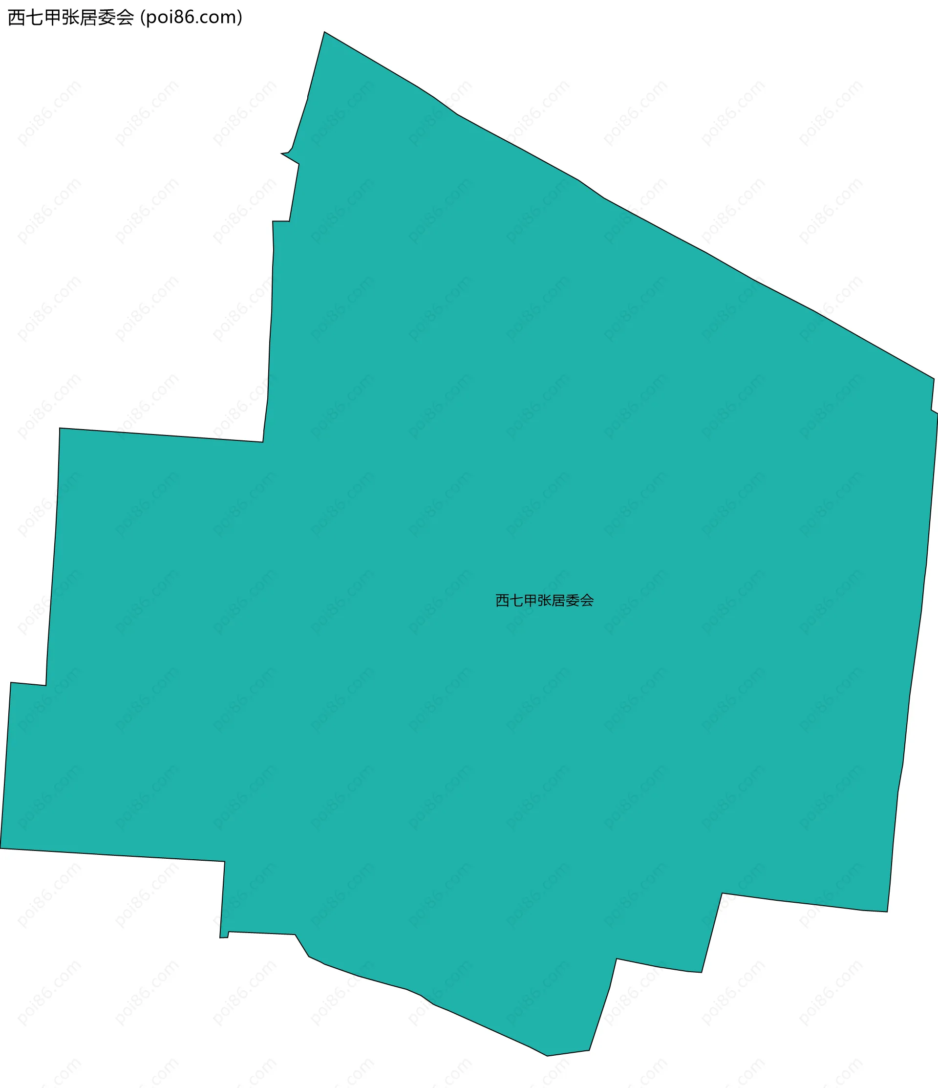 西七甲张居委会边界地图