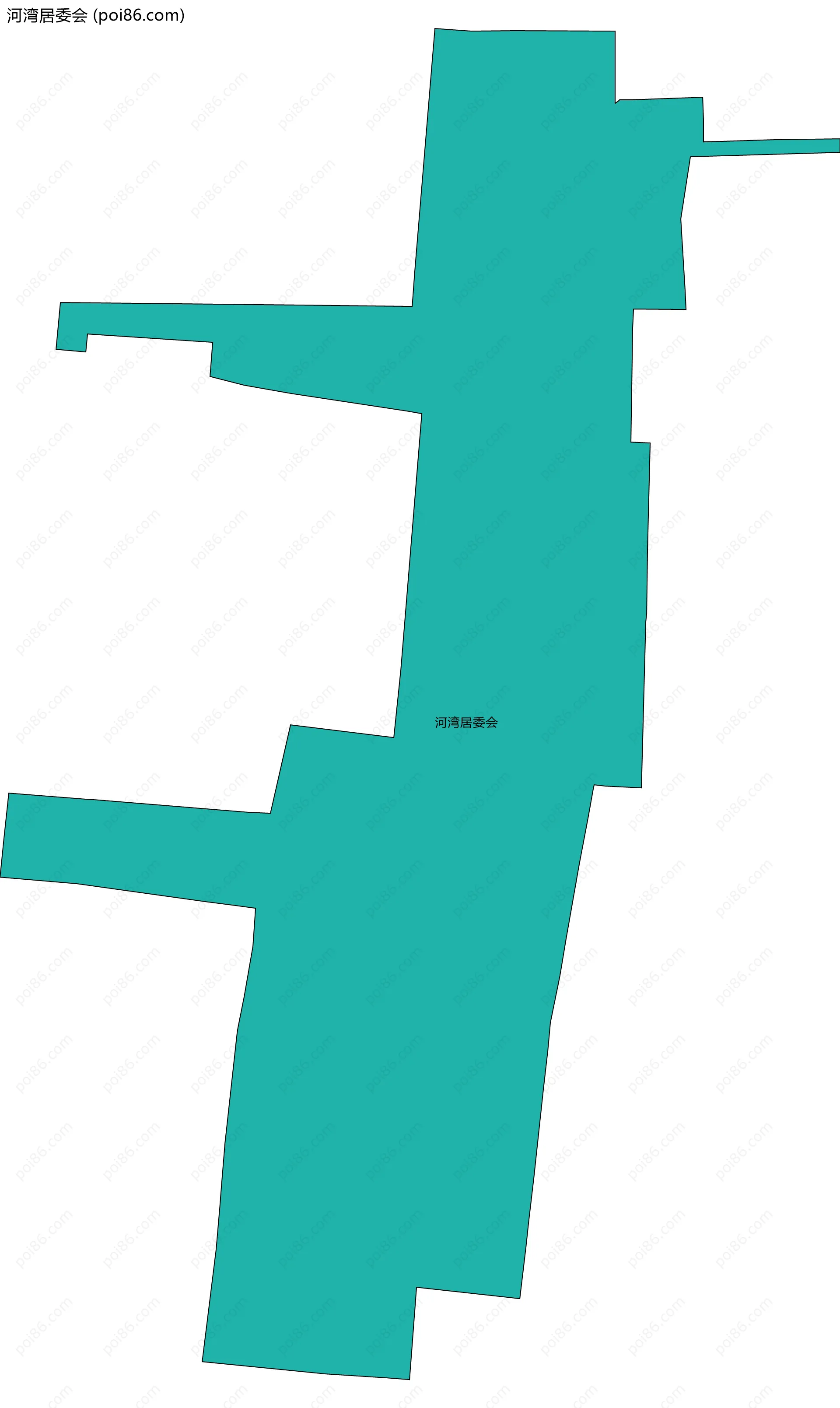 河湾居委会边界地图