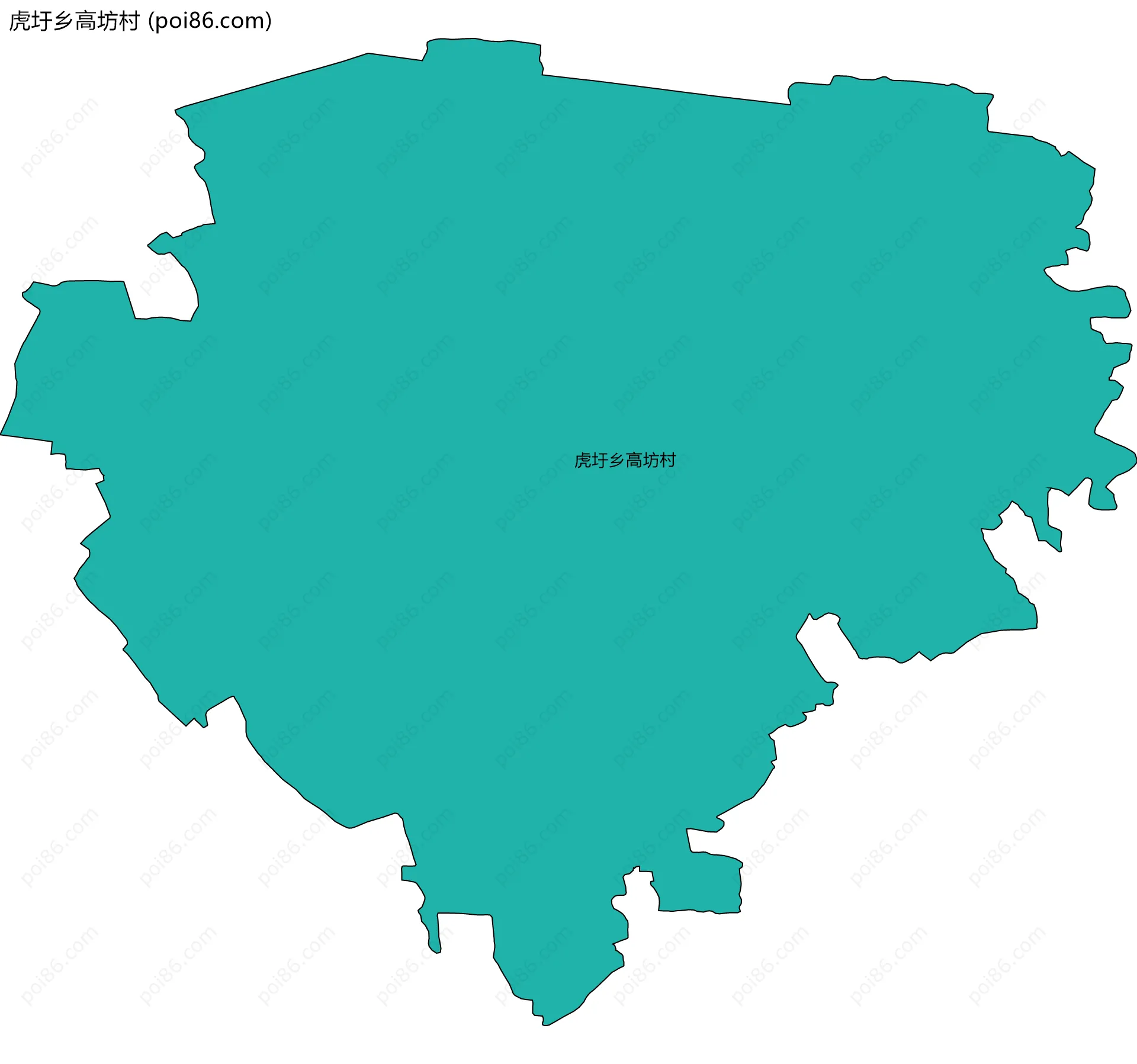 虎圩乡高坊村边界地图