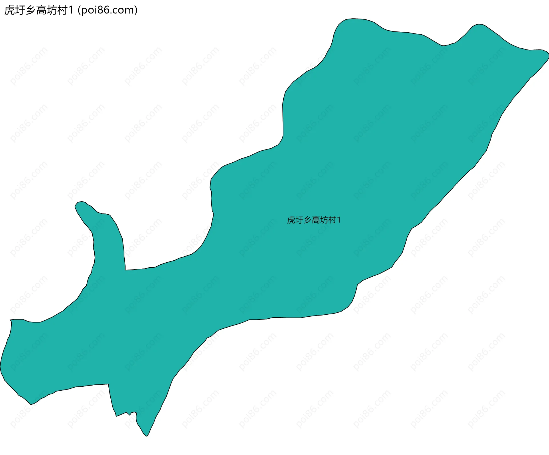 虎圩乡高坊村1边界地图
