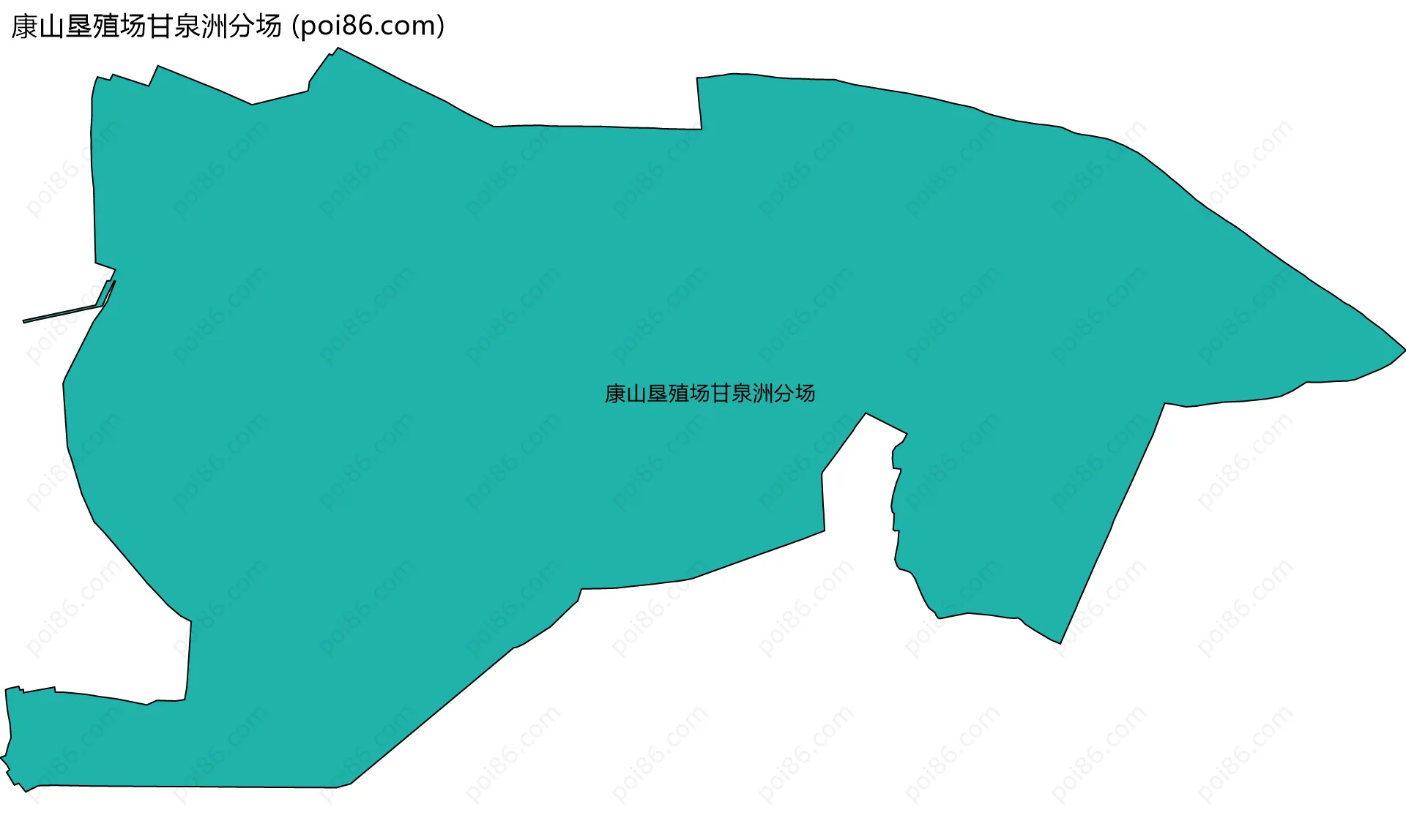 康山垦殖场甘泉洲分场边界地图