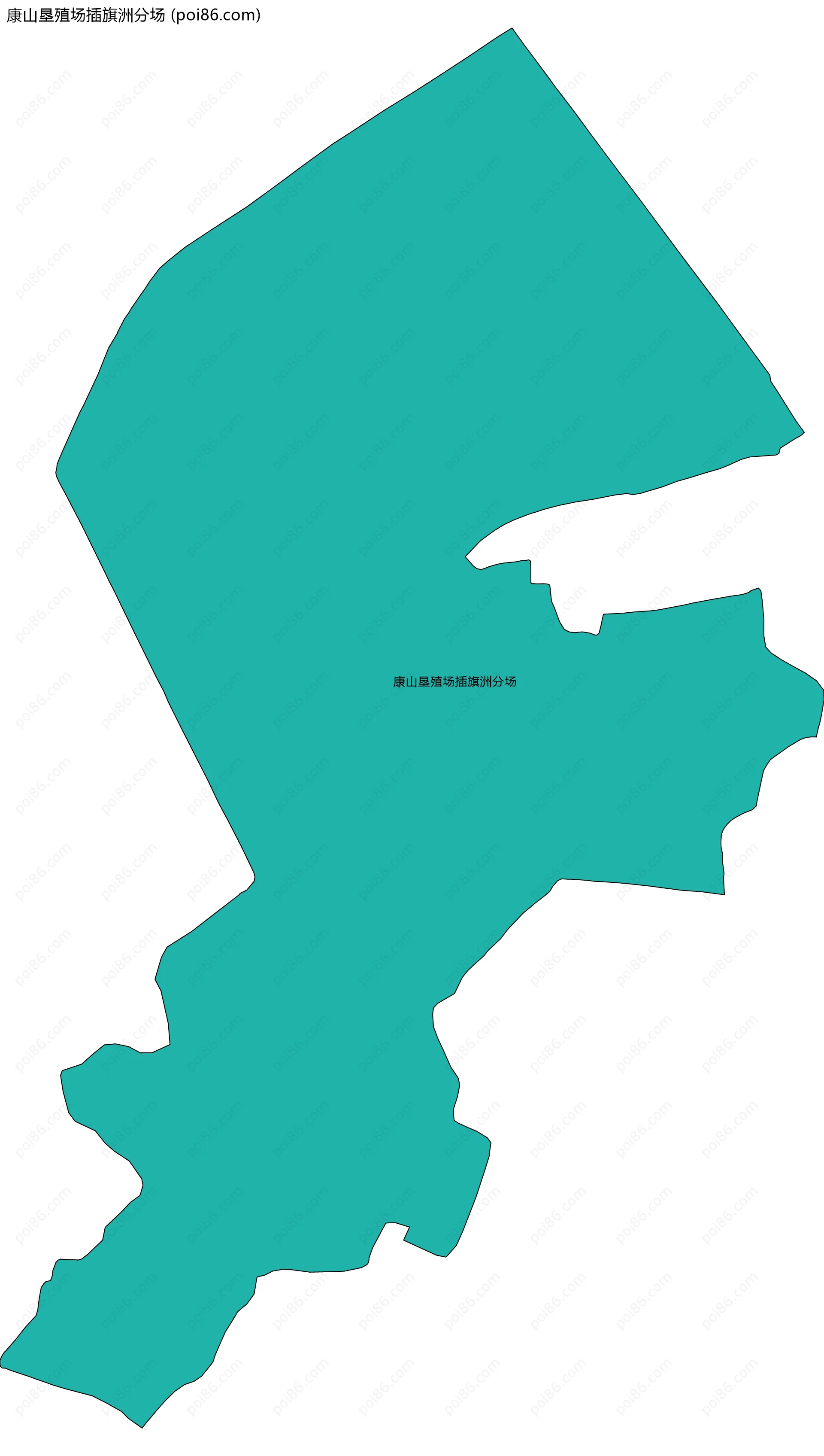 康山垦殖场插旗洲分场边界地图