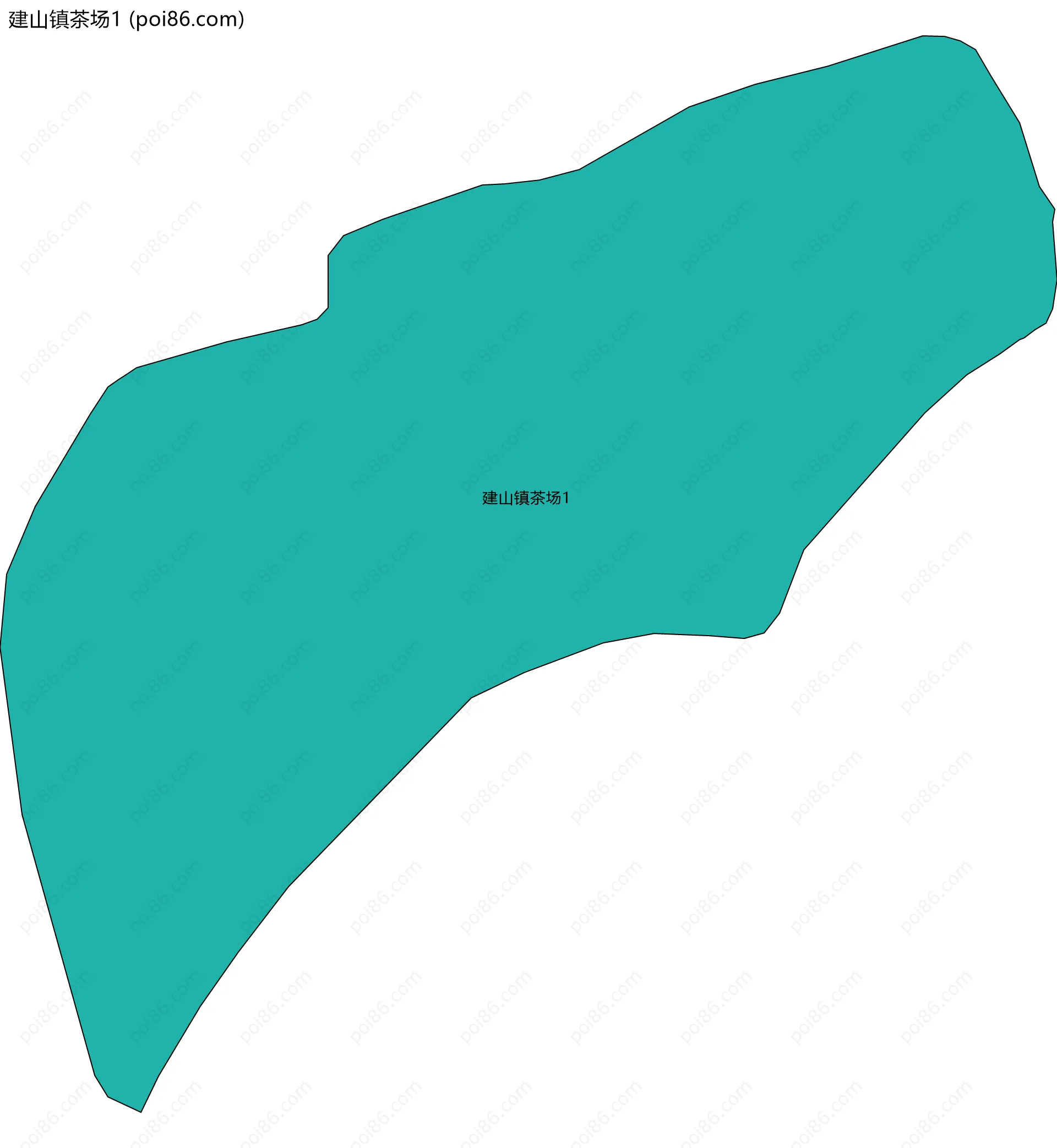 建山镇茶场1边界地图