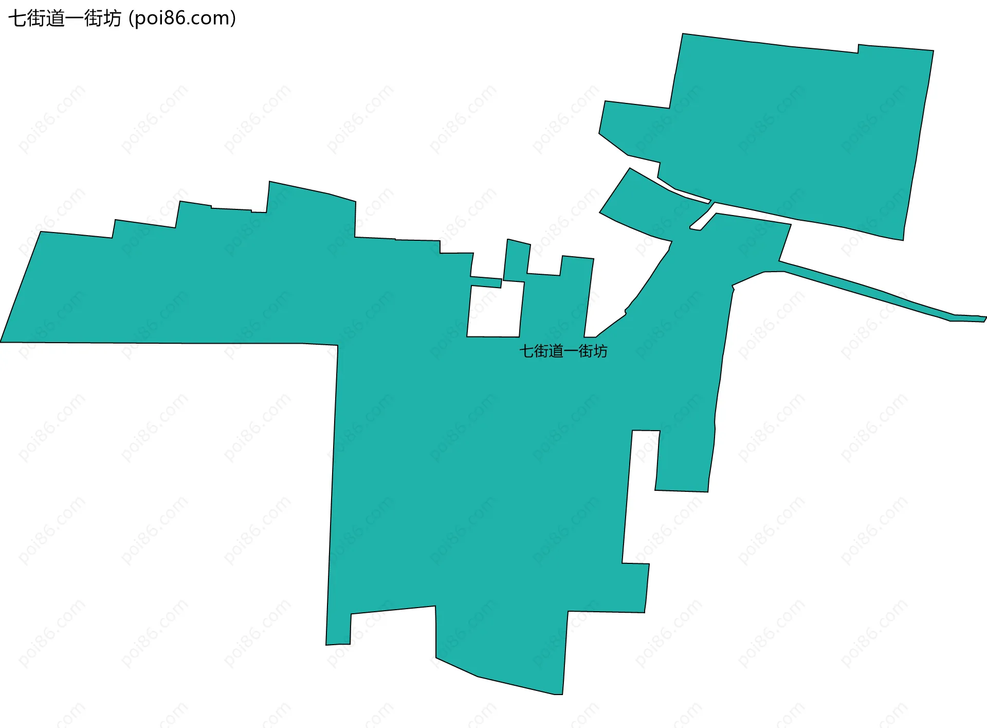 七街道一街坊边界地图