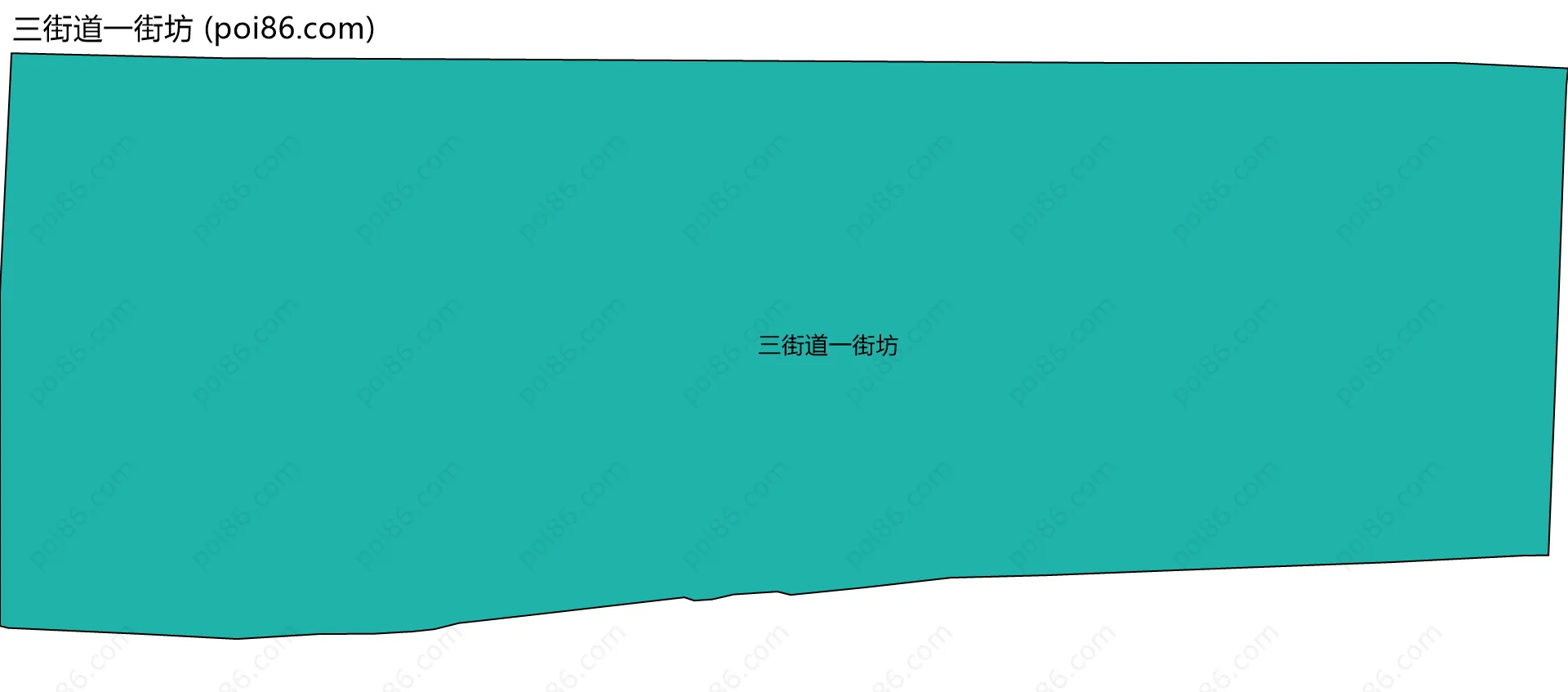 三街道一街坊边界地图