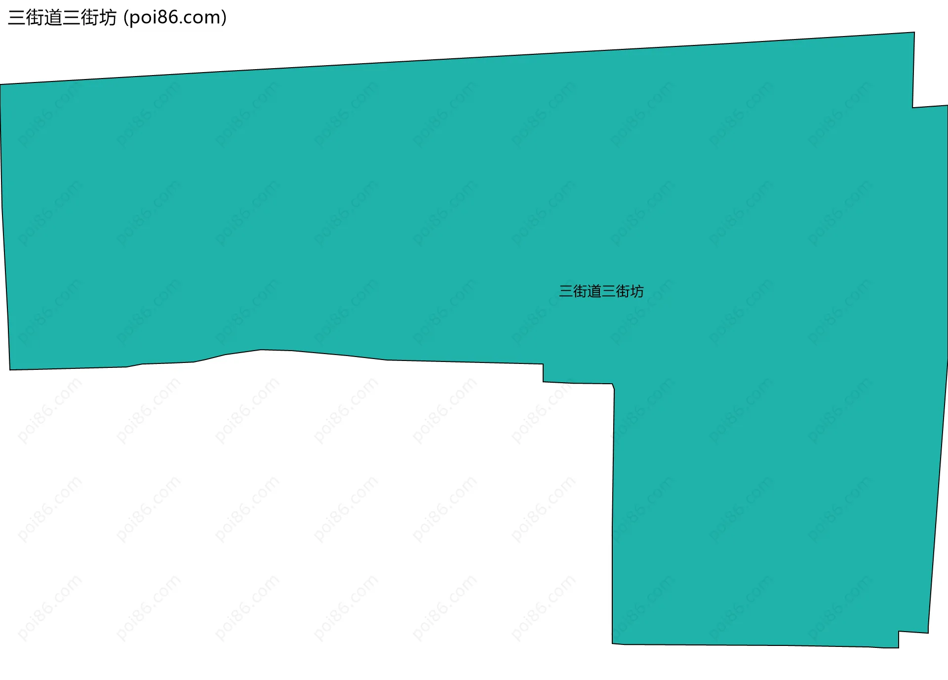 三街道三街坊边界地图
