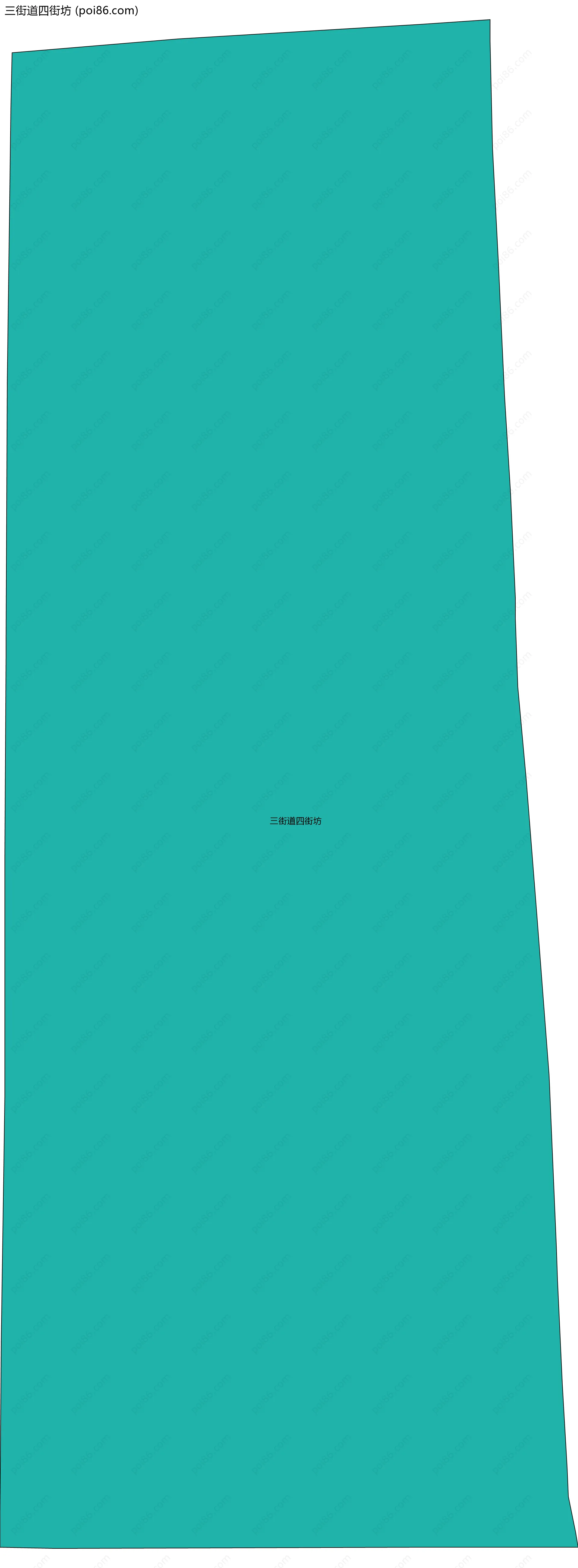 三街道四街坊边界地图