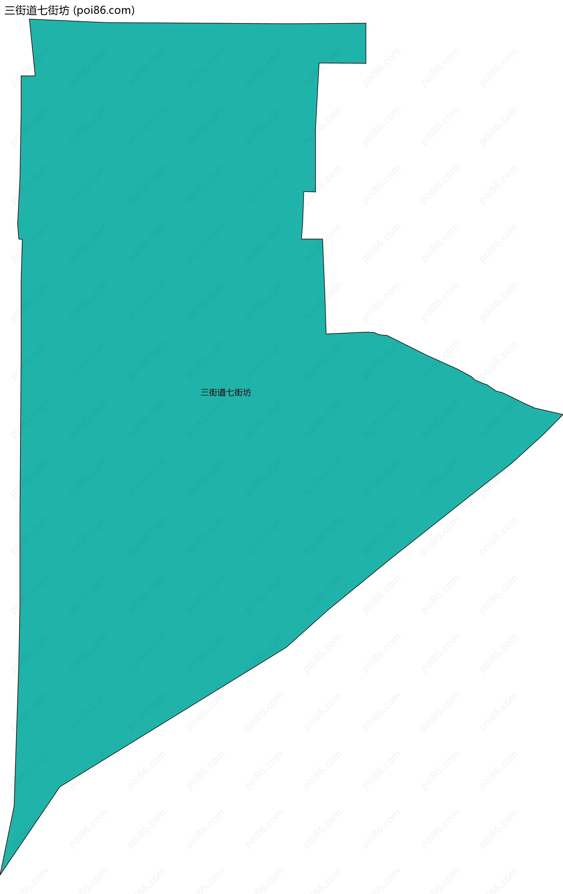 三街道七街坊边界地图