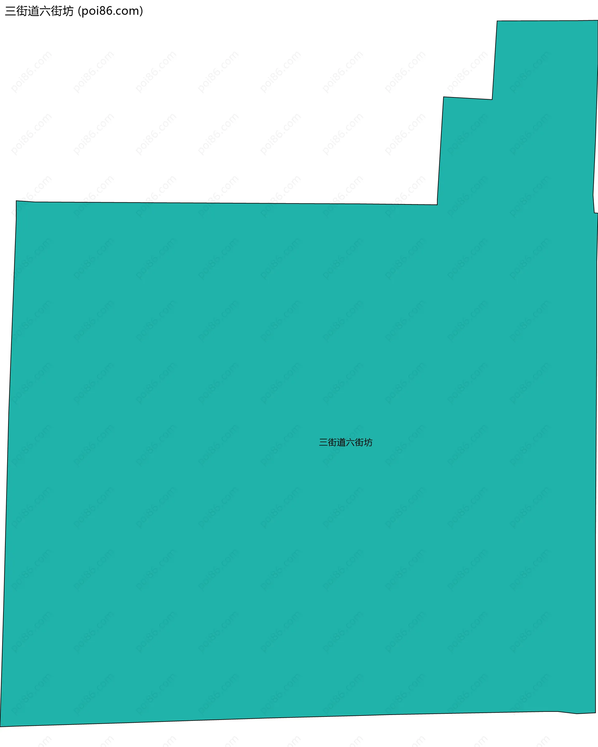 三街道六街坊边界地图