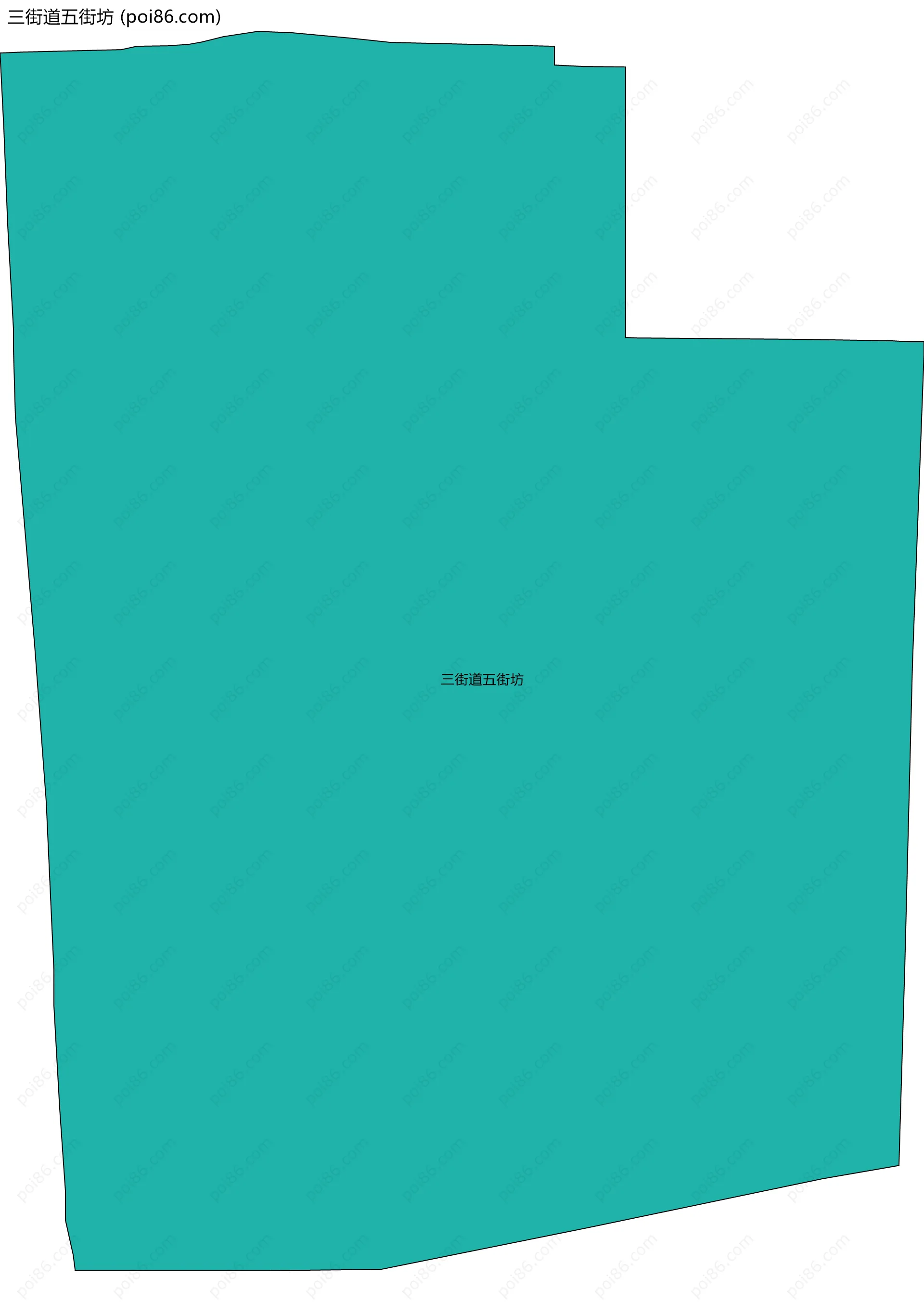 三街道五街坊边界地图