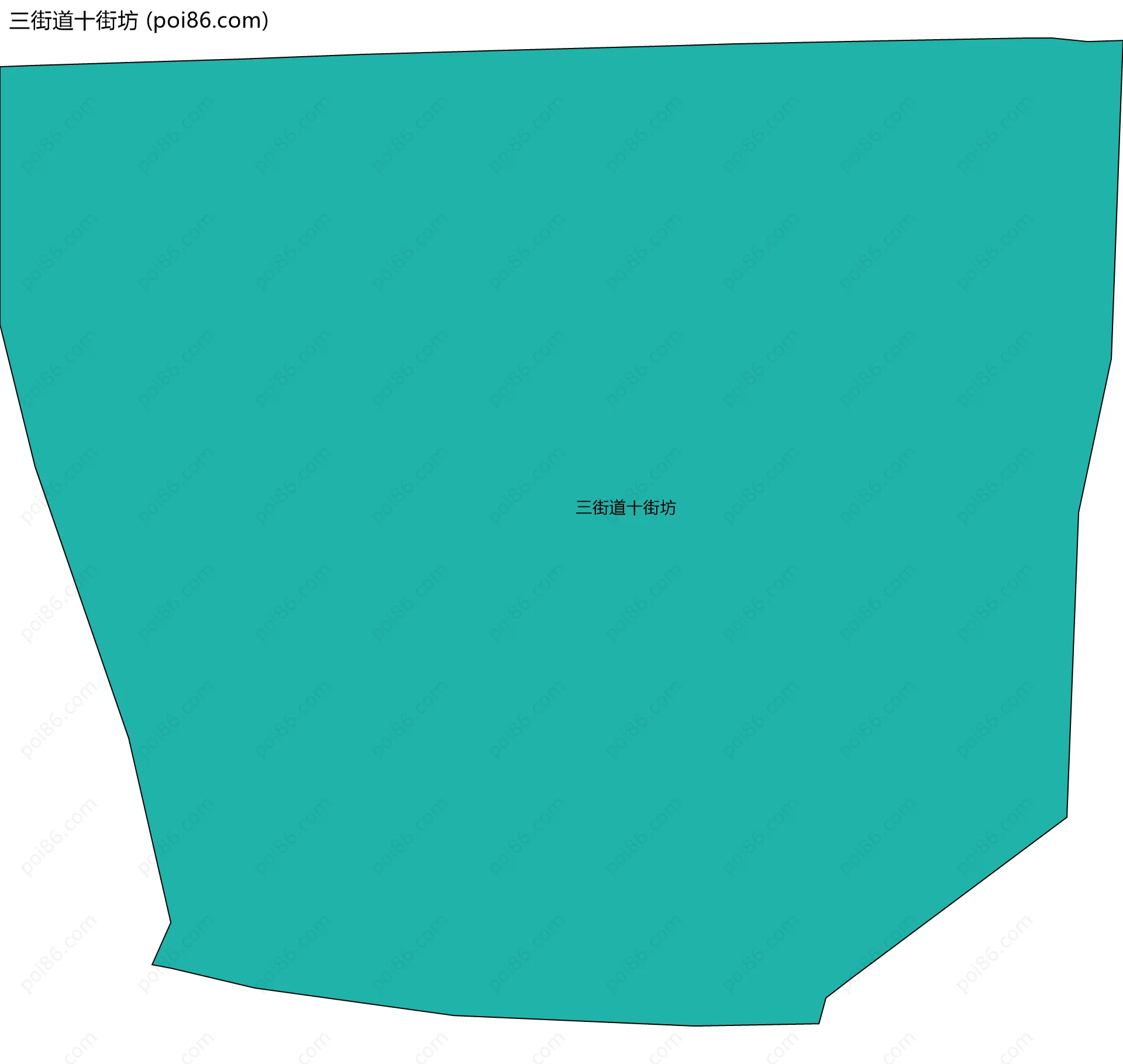 三街道十街坊边界地图