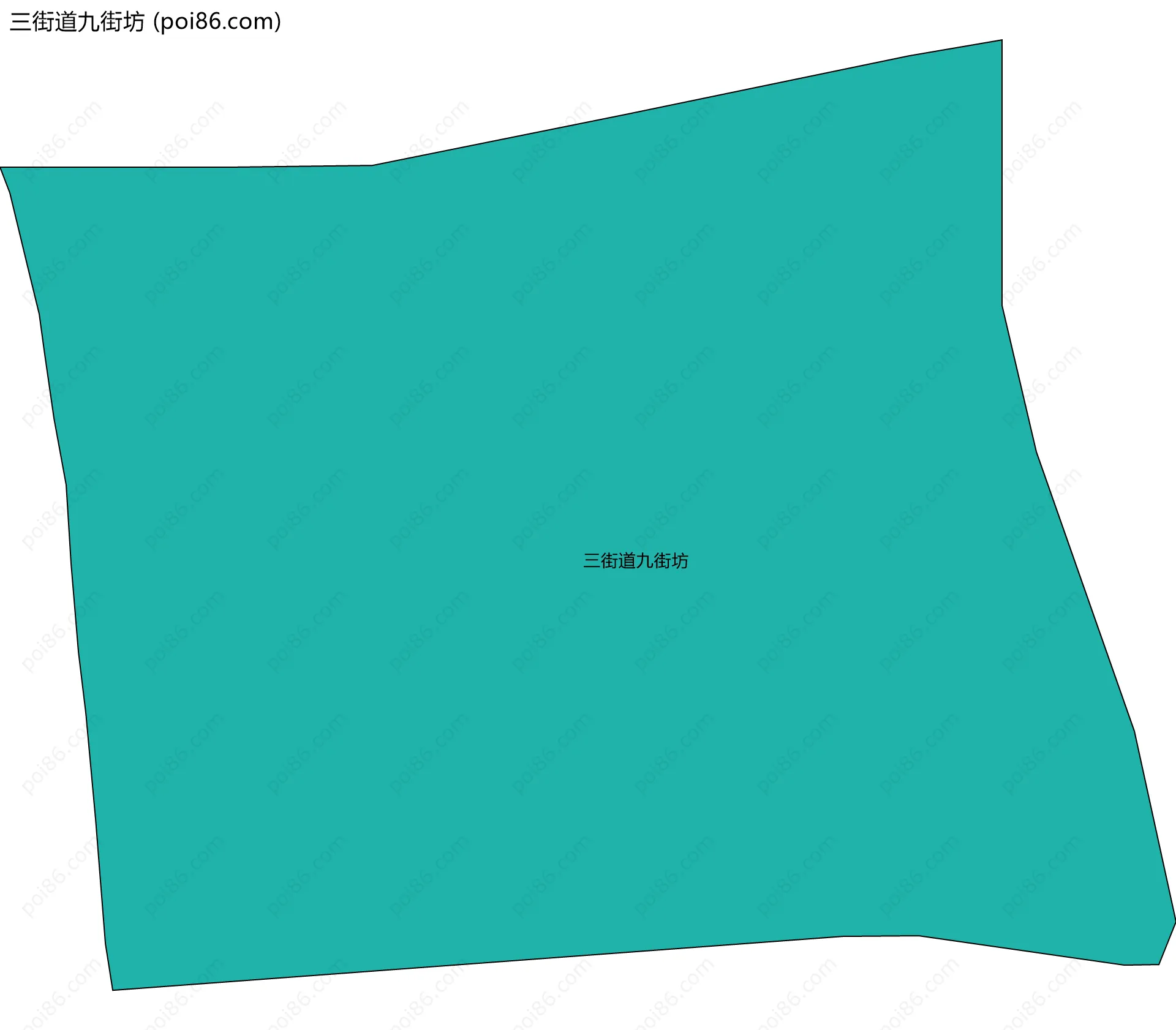 三街道九街坊边界地图