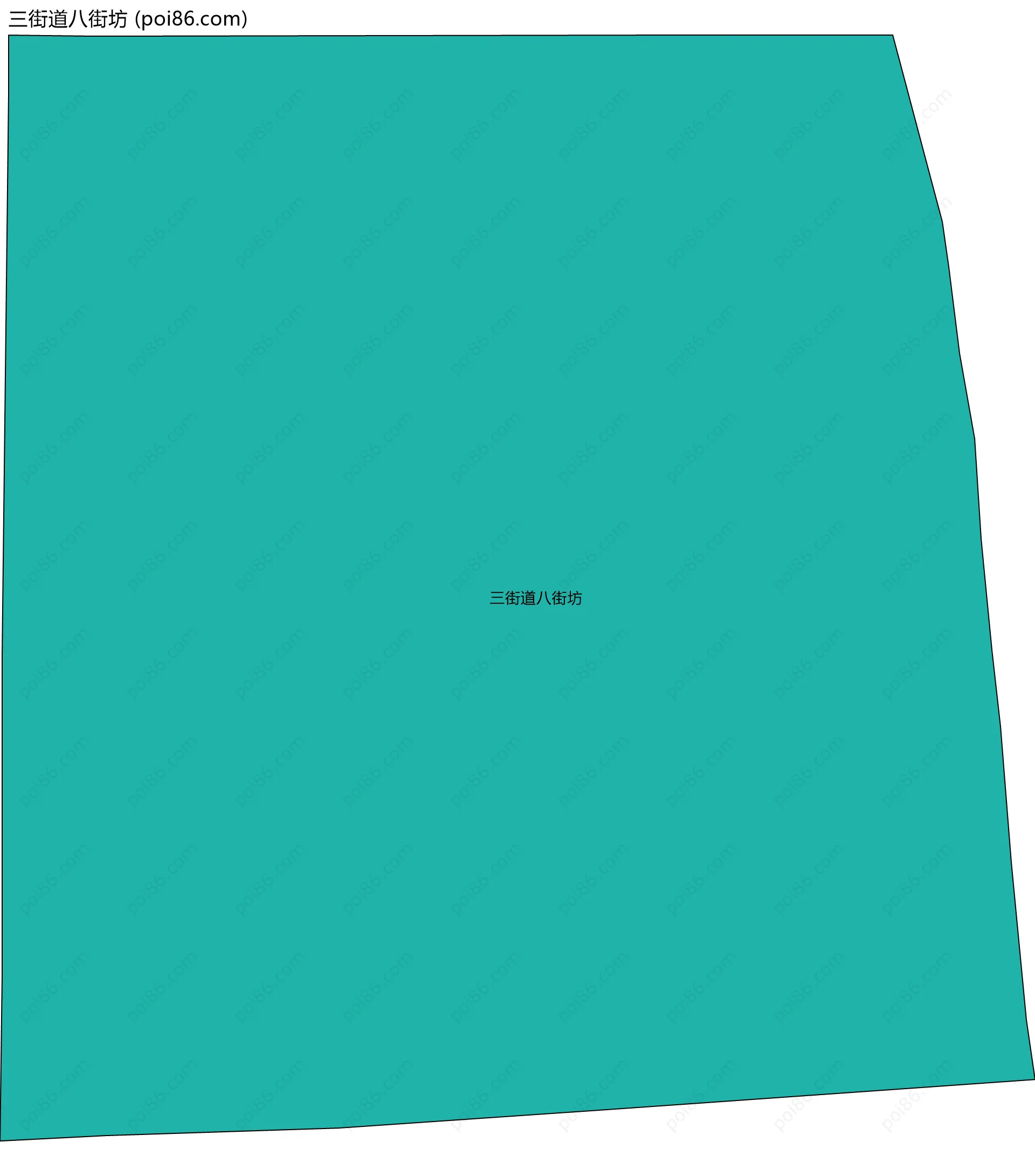 三街道八街坊边界地图