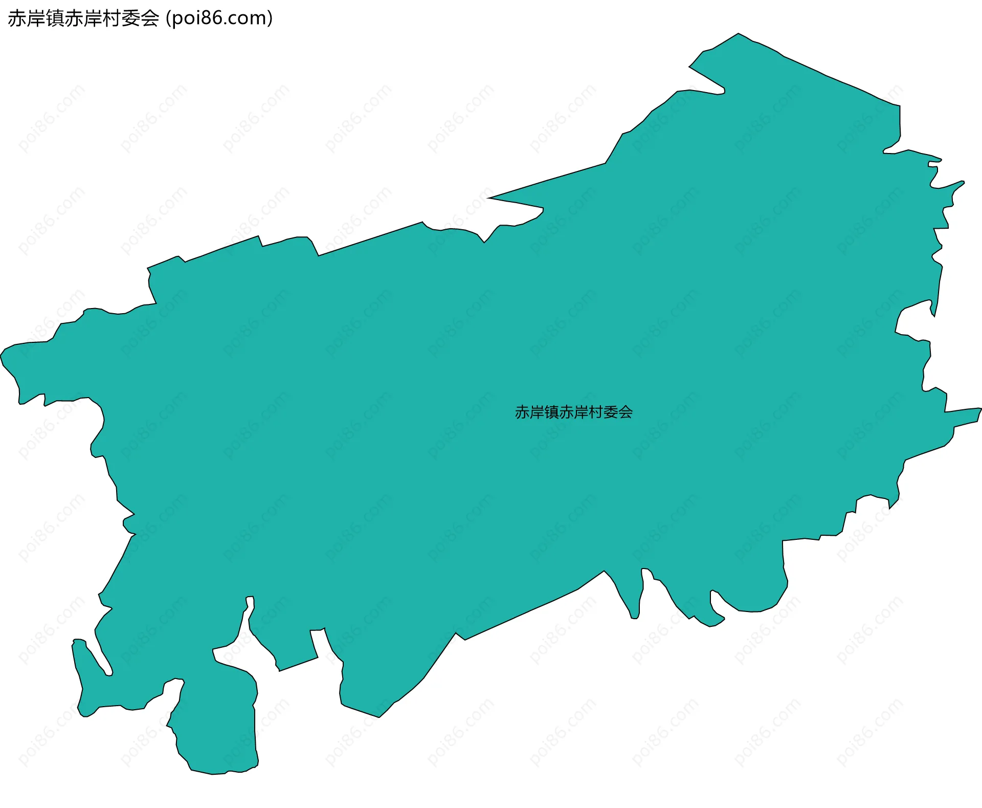 赤岸镇赤岸村委会边界地图
