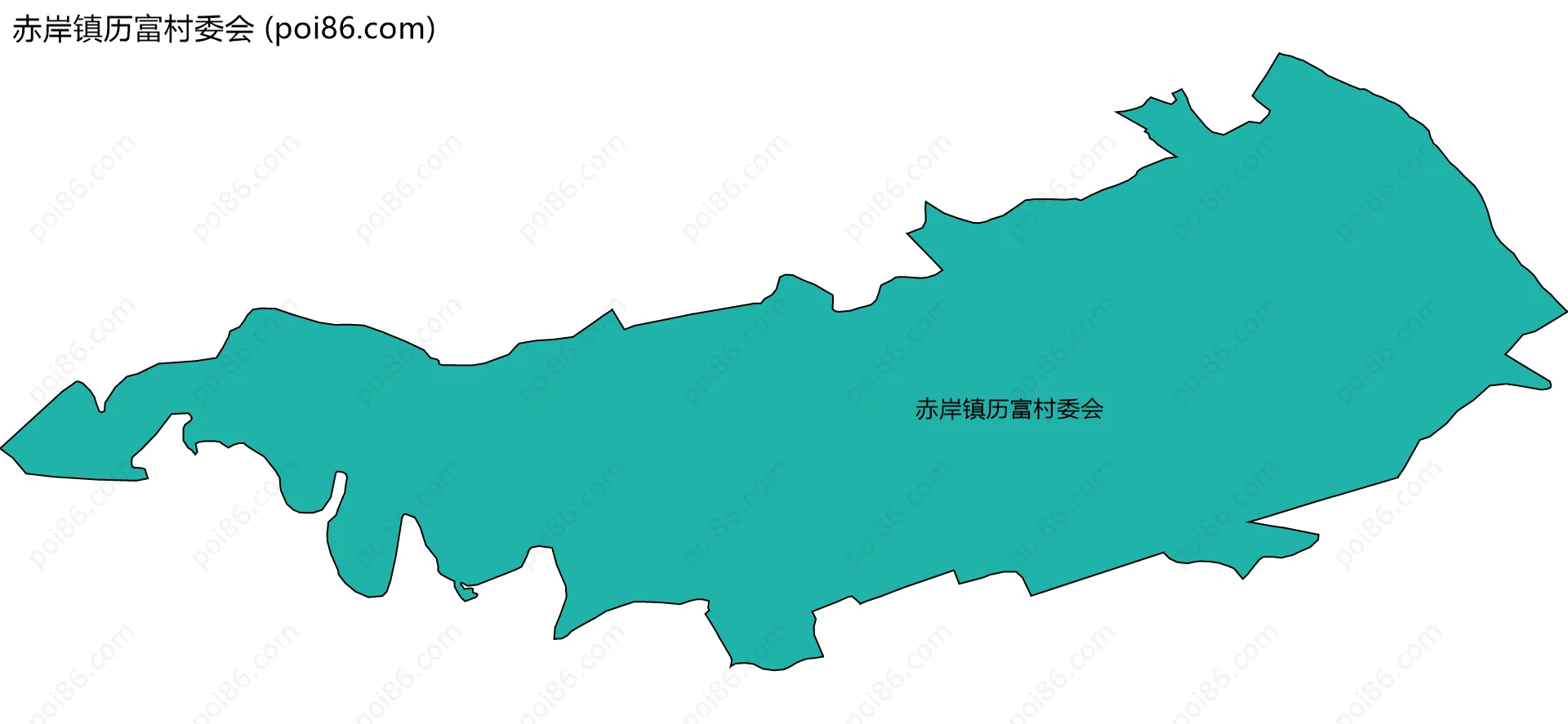 赤岸镇历富村委会边界地图