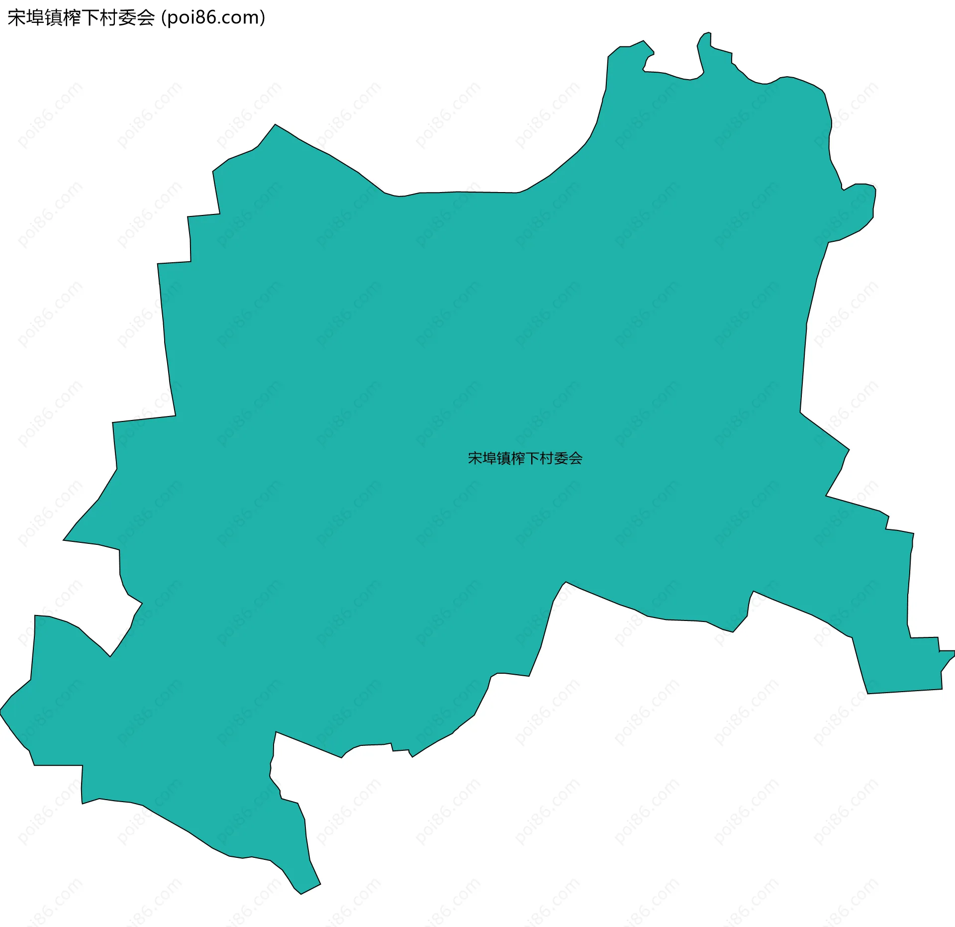 宋埠镇榨下村委会边界地图