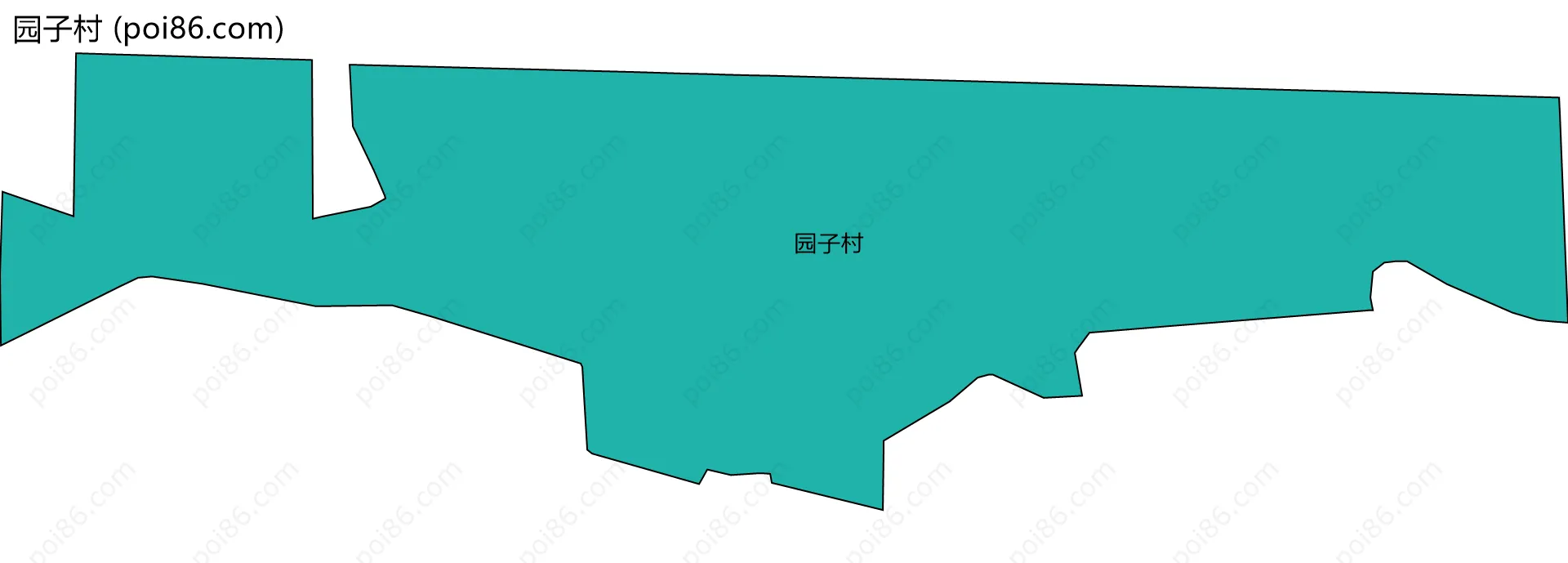 园子村边界地图