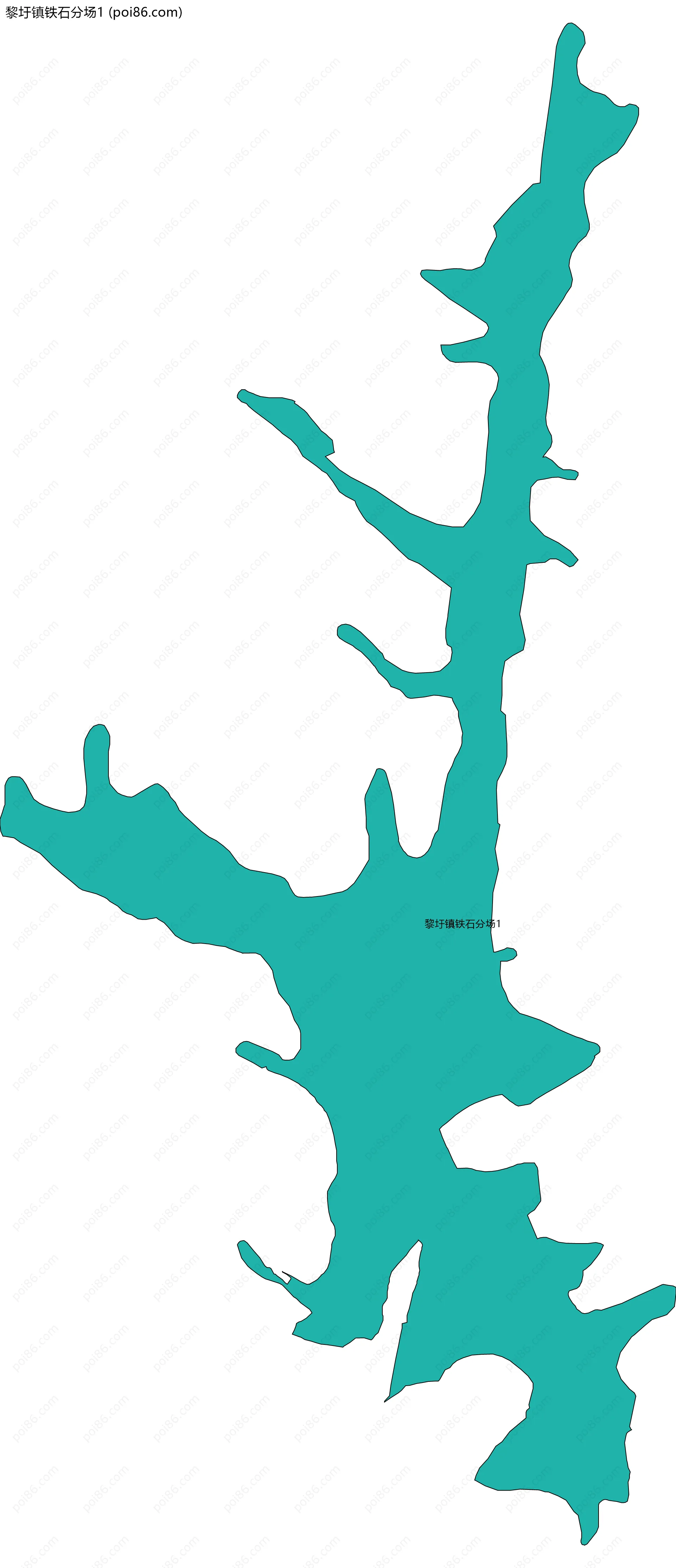 黎圩镇铁石分场1边界地图