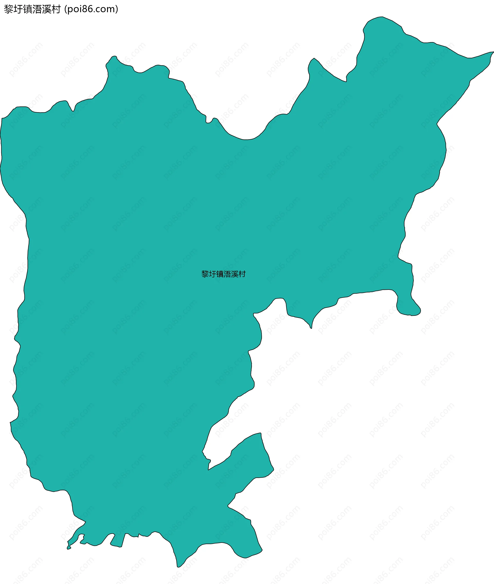 黎圩镇浯溪村边界地图