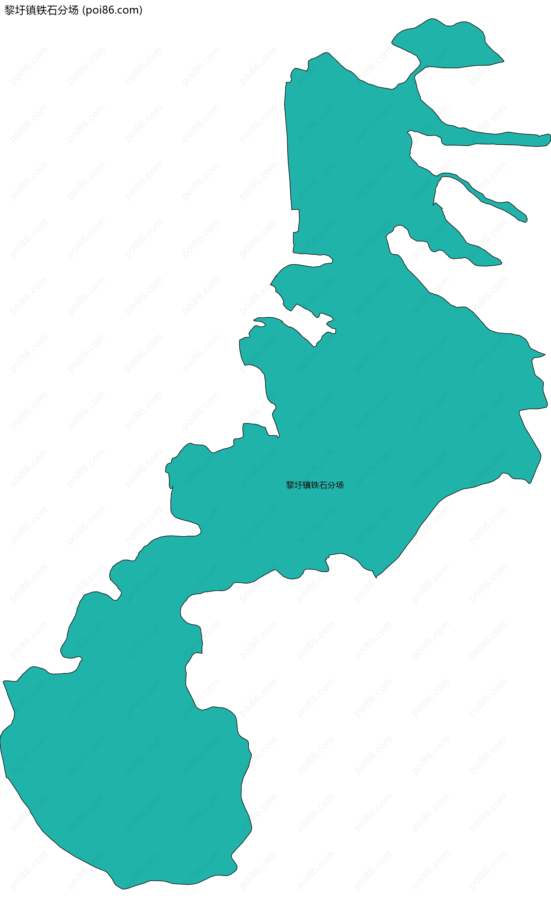 黎圩镇铁石分场边界地图