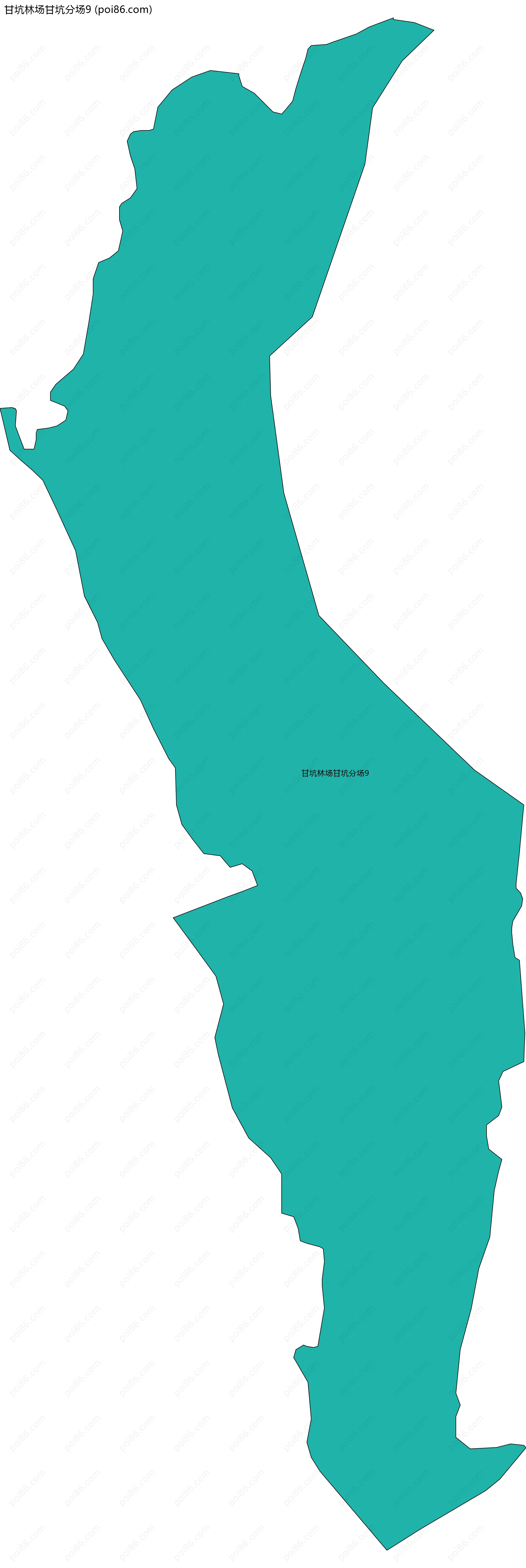 甘坑林场甘坑分场9边界地图