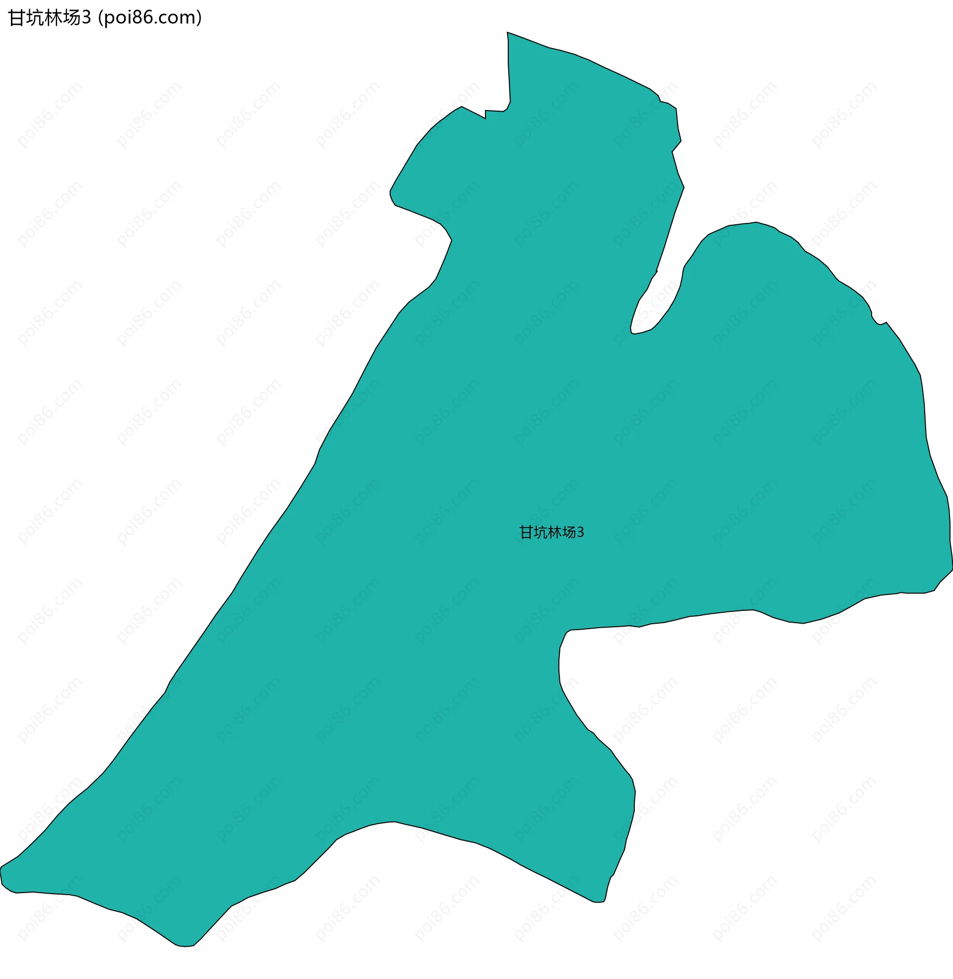 甘坑林场3边界地图