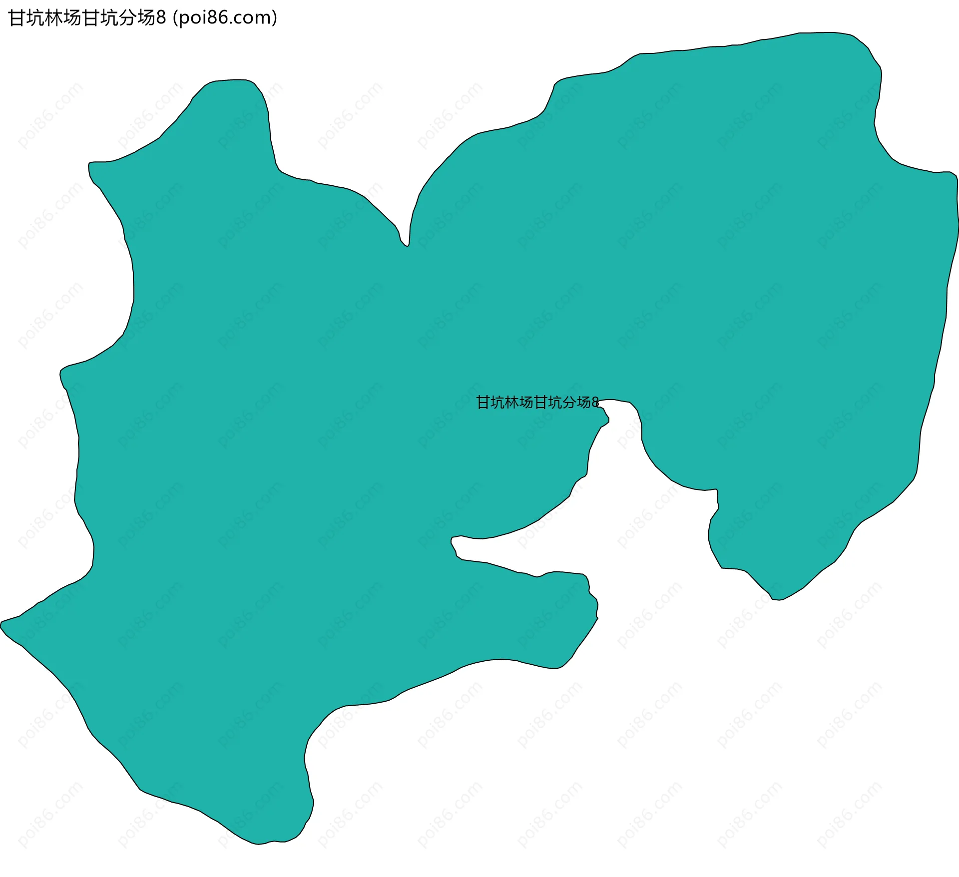 甘坑林场甘坑分场8边界地图